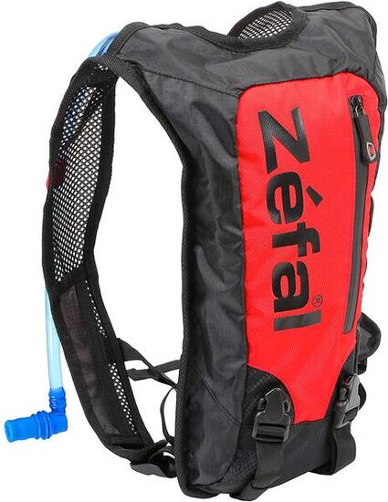Zéfal- Z Hydro Race - Noir & Rouge Sac à Dos d'hydratation + Poche à Eau 1.5L