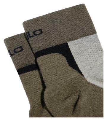 Calcetines bajos de lana Odlo Performance Verde/Gris 3/3