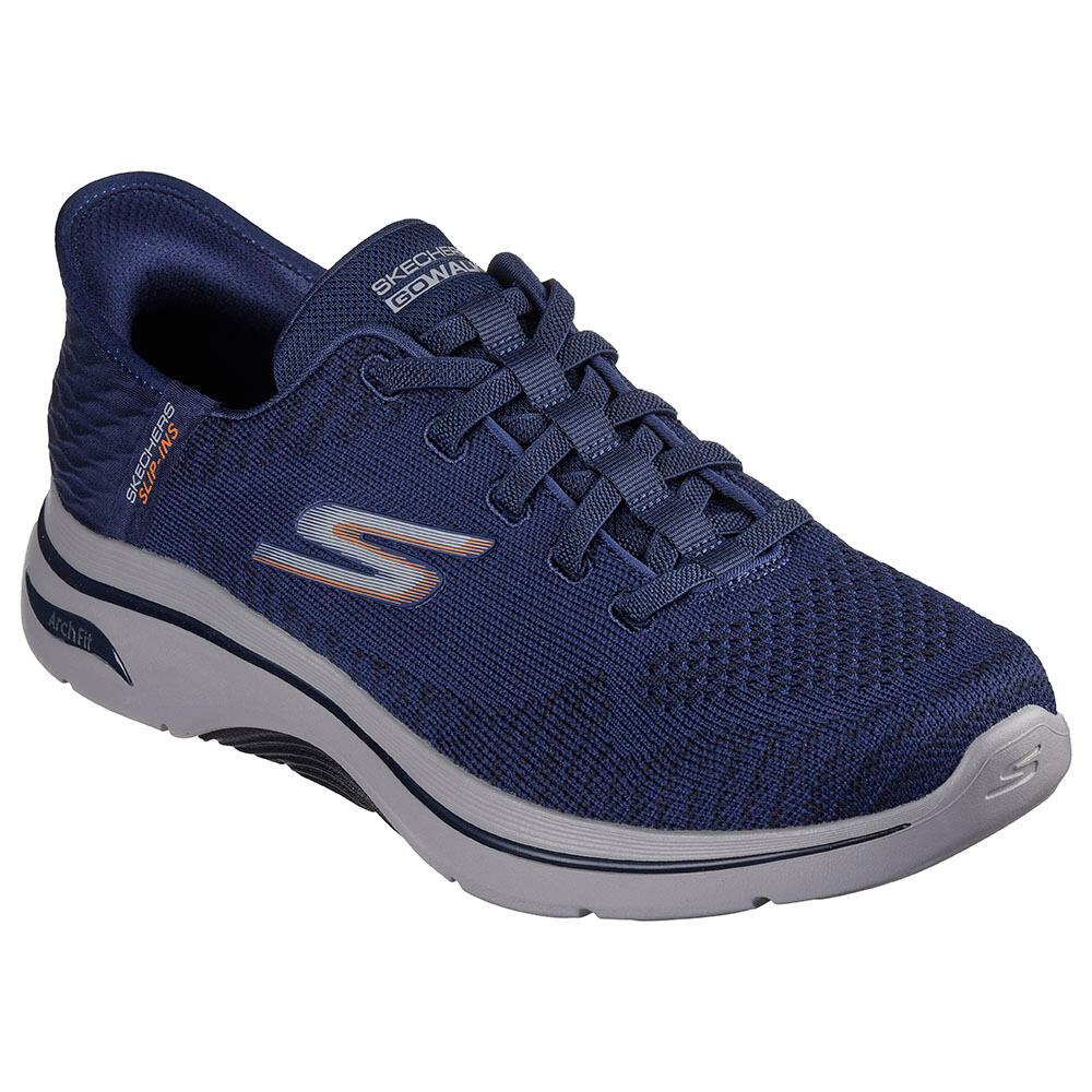 Skechers Men Slip-ins GOwalk Arch Fit Walking Shoes 216601-NVOR