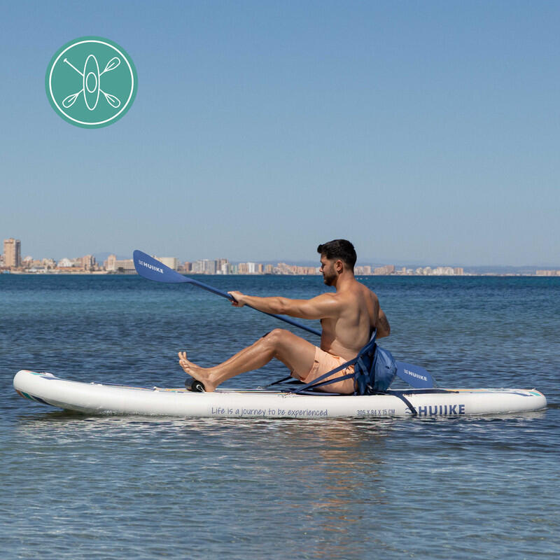 Stand Up Paddling Board Premium Zubehör, HUIIKE, Weiß, große Stabilität 4/8