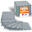 Bodenschutzmatte Fitness - schwere Kautschuk-Bodenmatte - 8er Set Puzzlematte