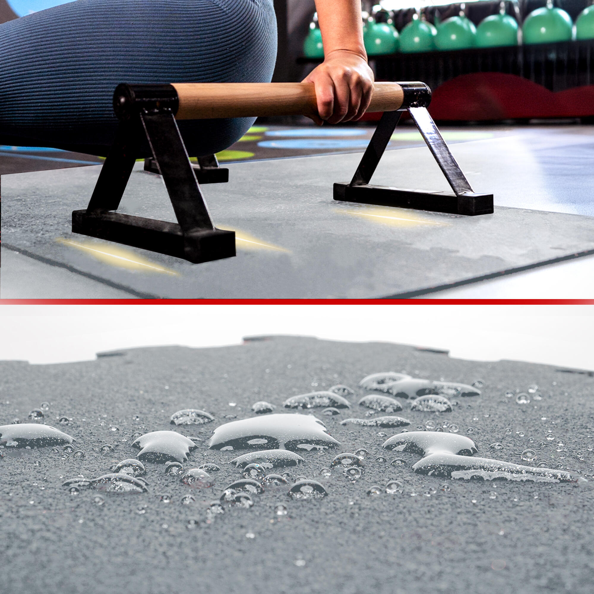 Fitness floor mats – heavy-duty rubber mats –puzzle mats set of 8 pieces 4/7