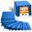 Bodenschutzmatte Fitness - schwere Kautschuk-Bodenmatte - 8er Set Puzzlematte