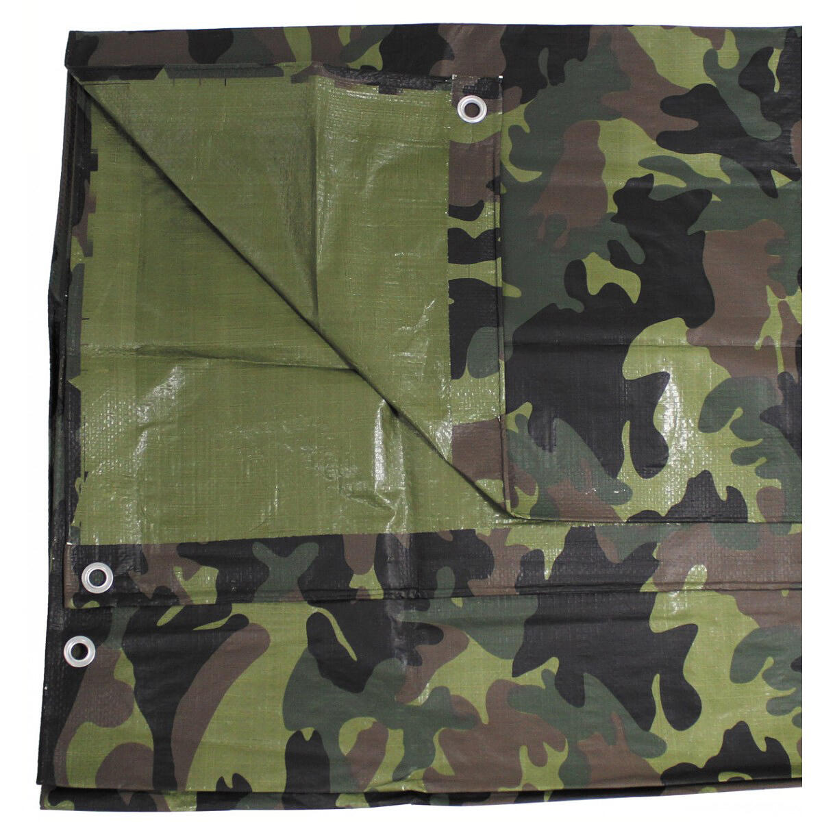 MIL-TEC MFH Tarpaulin PE Metal Eyelets 1.8x2.85m Woodland
