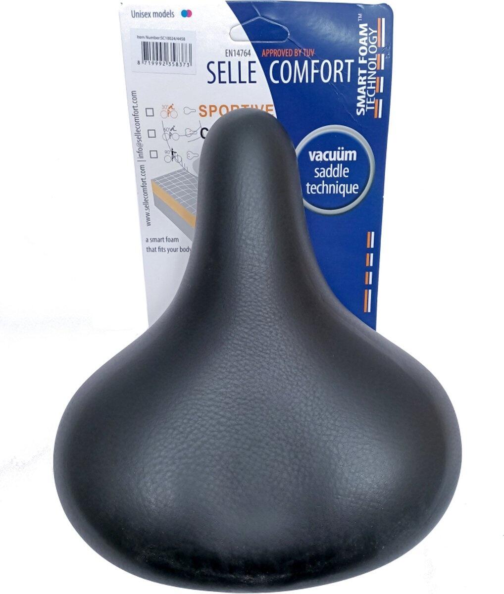 Selle Comfort Drifter Fietszadel - Zwart - Unisex 2/4