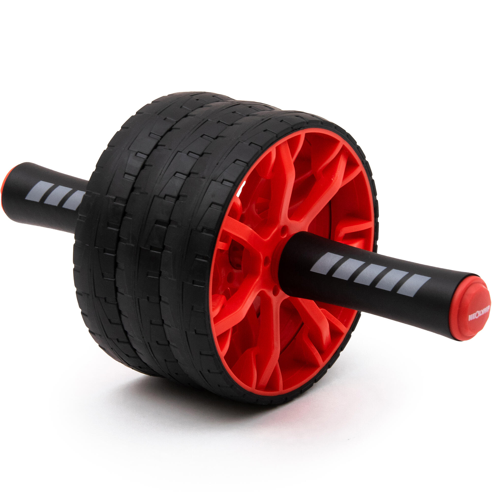 NEOLYMP Bauchroller 3 en 1 – Entrenador de abdomen con rodillo y rodilleras ajustables