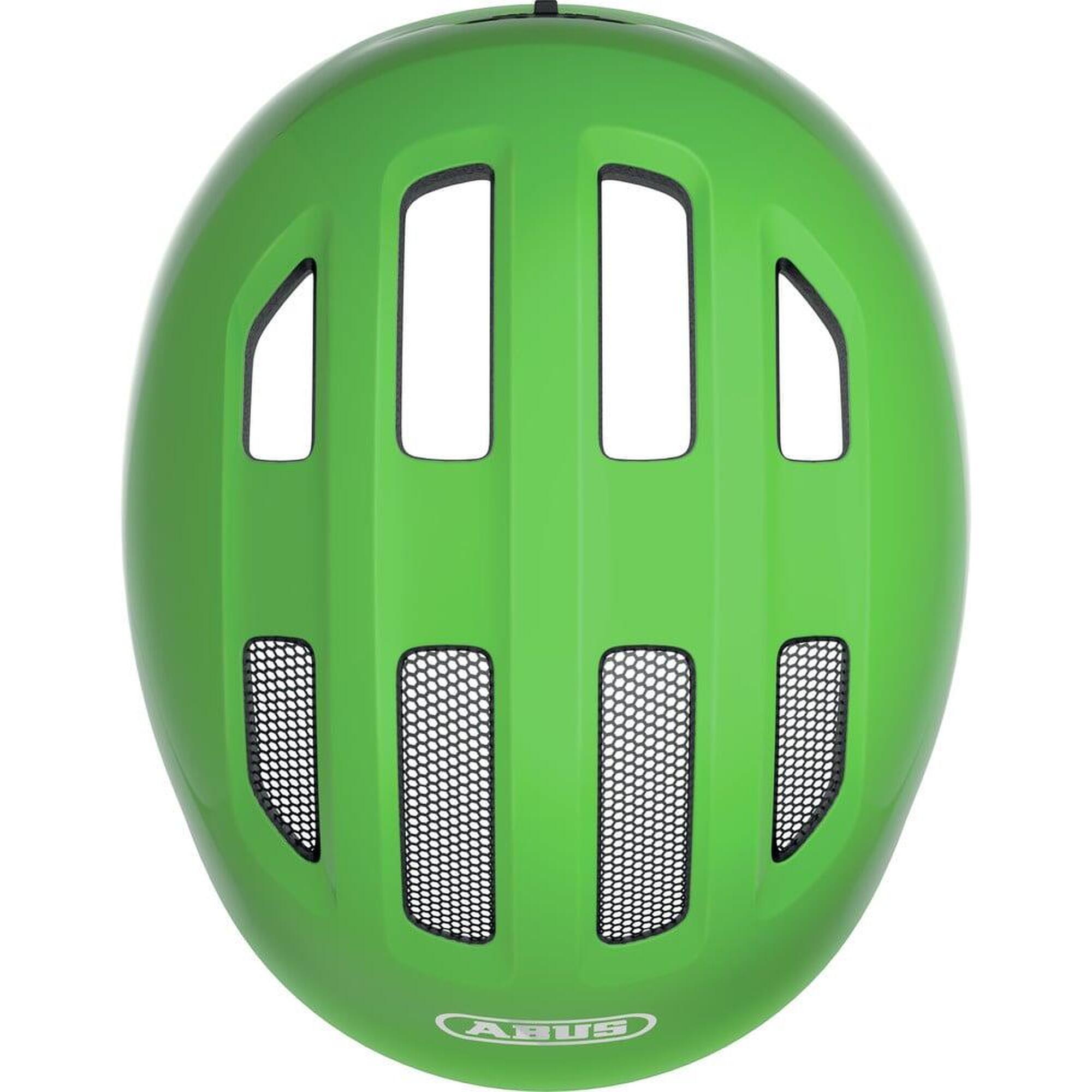 ABUS Dziecięcy kask rekreacyjny „Smiley 3.0” błyszczący zielony