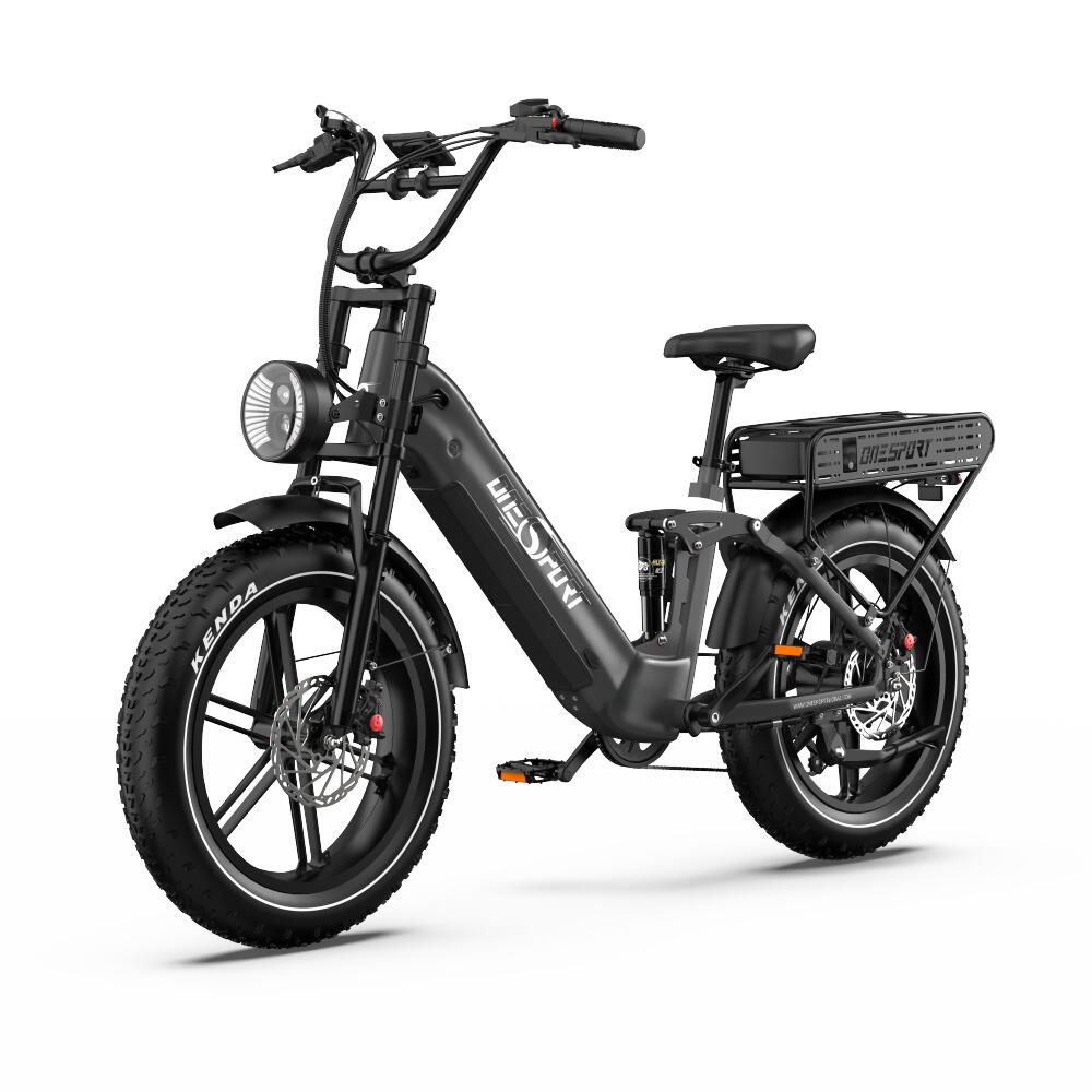 Bicicleta elétrica Onesport OT08 Pro 20'' com bateria dupla 48V 36AH