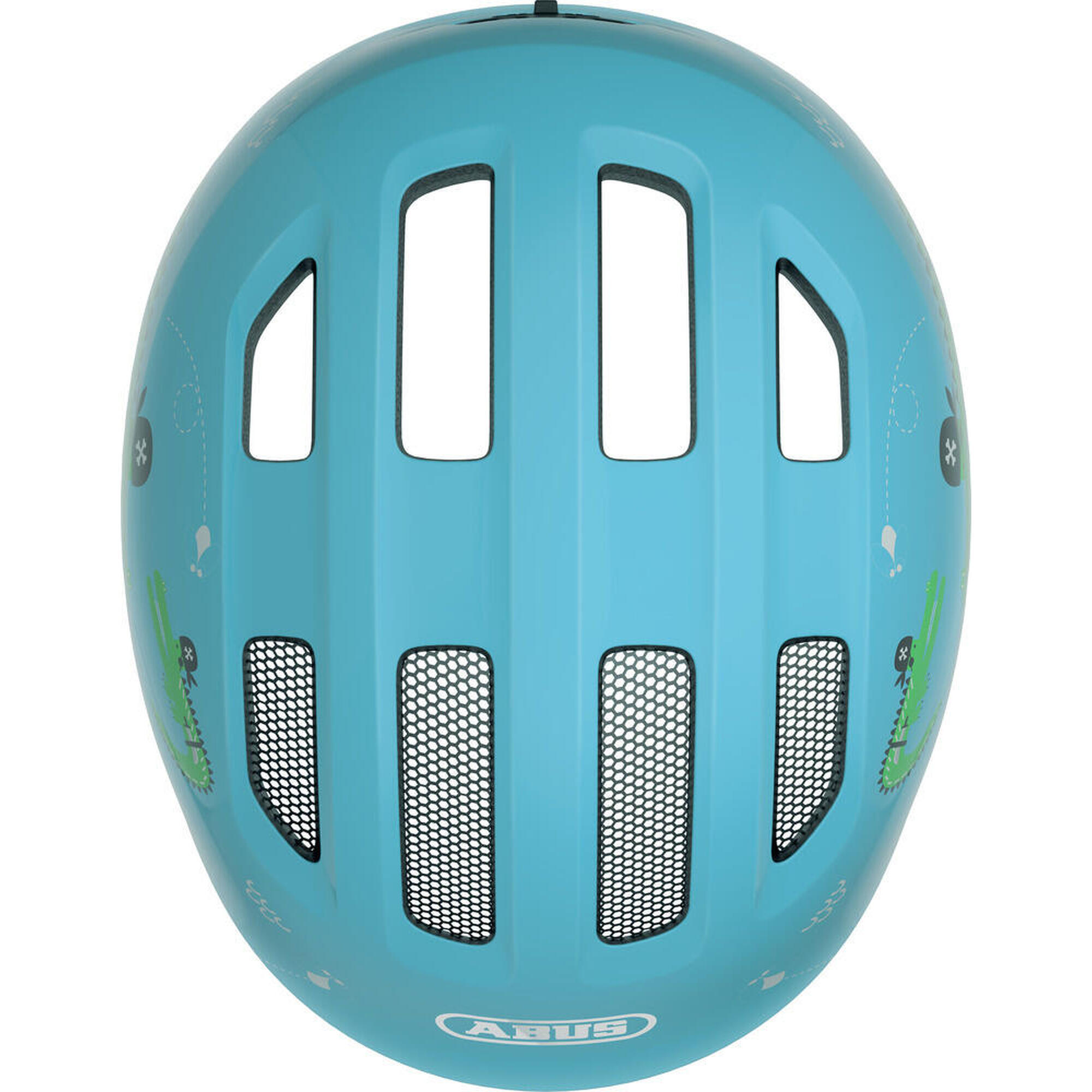 Dziecięcy kask rekreacyjny „Smiley 3.0” niebieski croco błyszczący