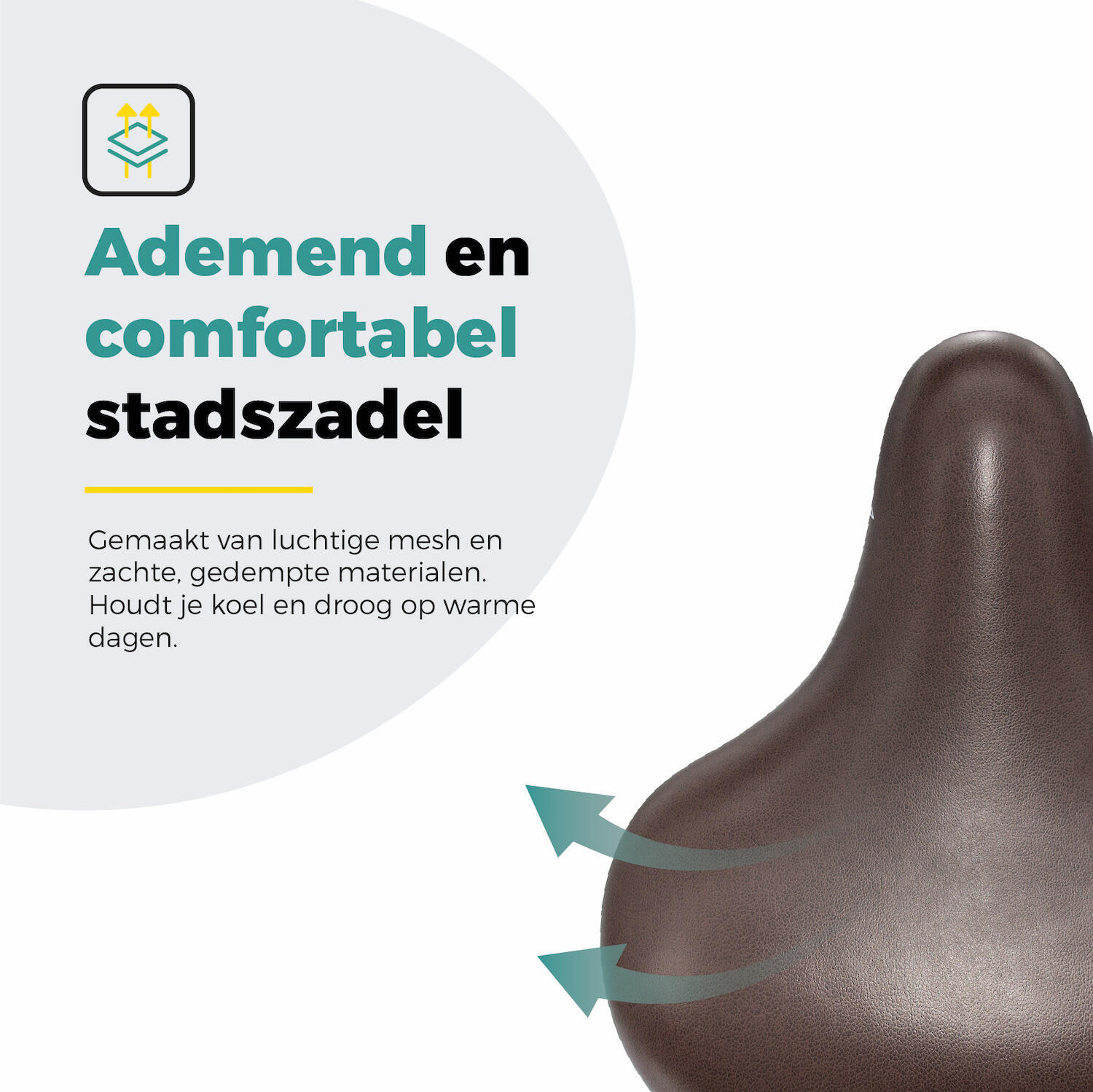 Voltano Drifter Fietszadel 2.0 - Donkerbruin Zadel 4/7