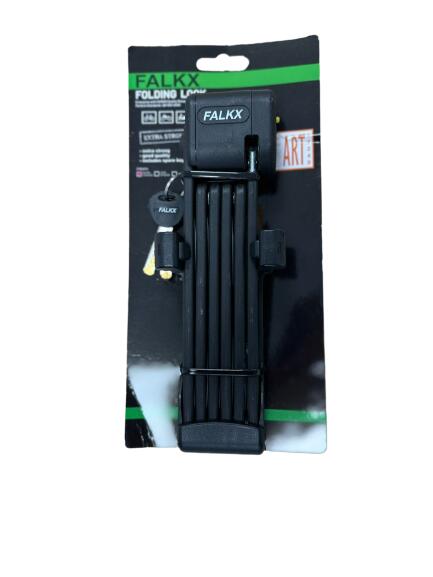 Falkx Vouwslot ART2 - Zwart - 95CM - Met Framehouder 5/7