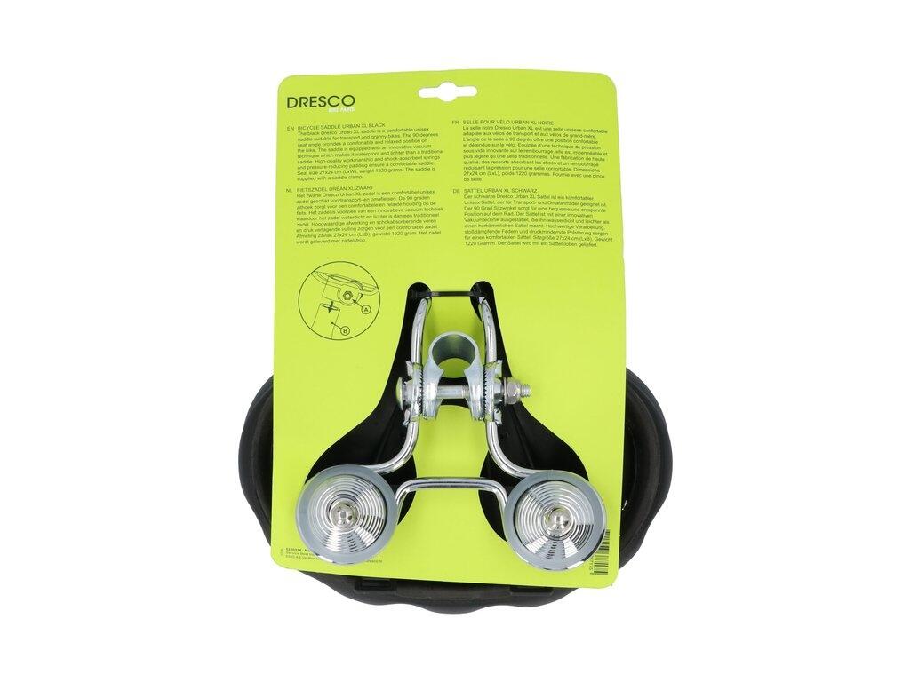 Dresco Drifter Fietszadel Urban XL - Zwart - Unisex 4/7