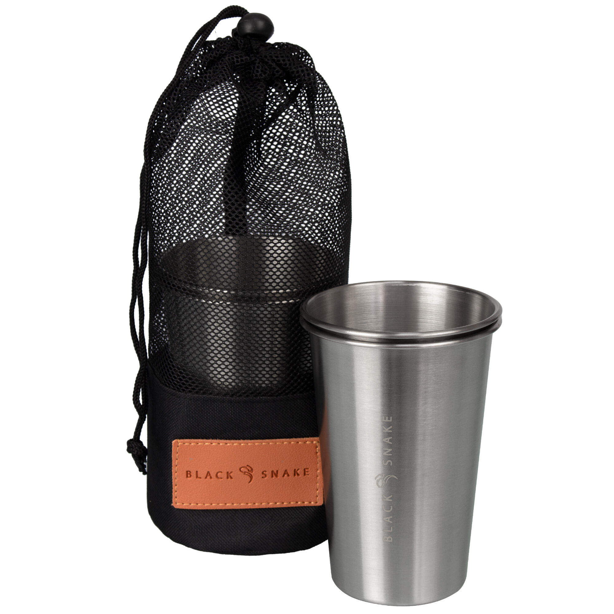 Camping Trinkbecher Edelstahl 500 ml 4er Set 7/7