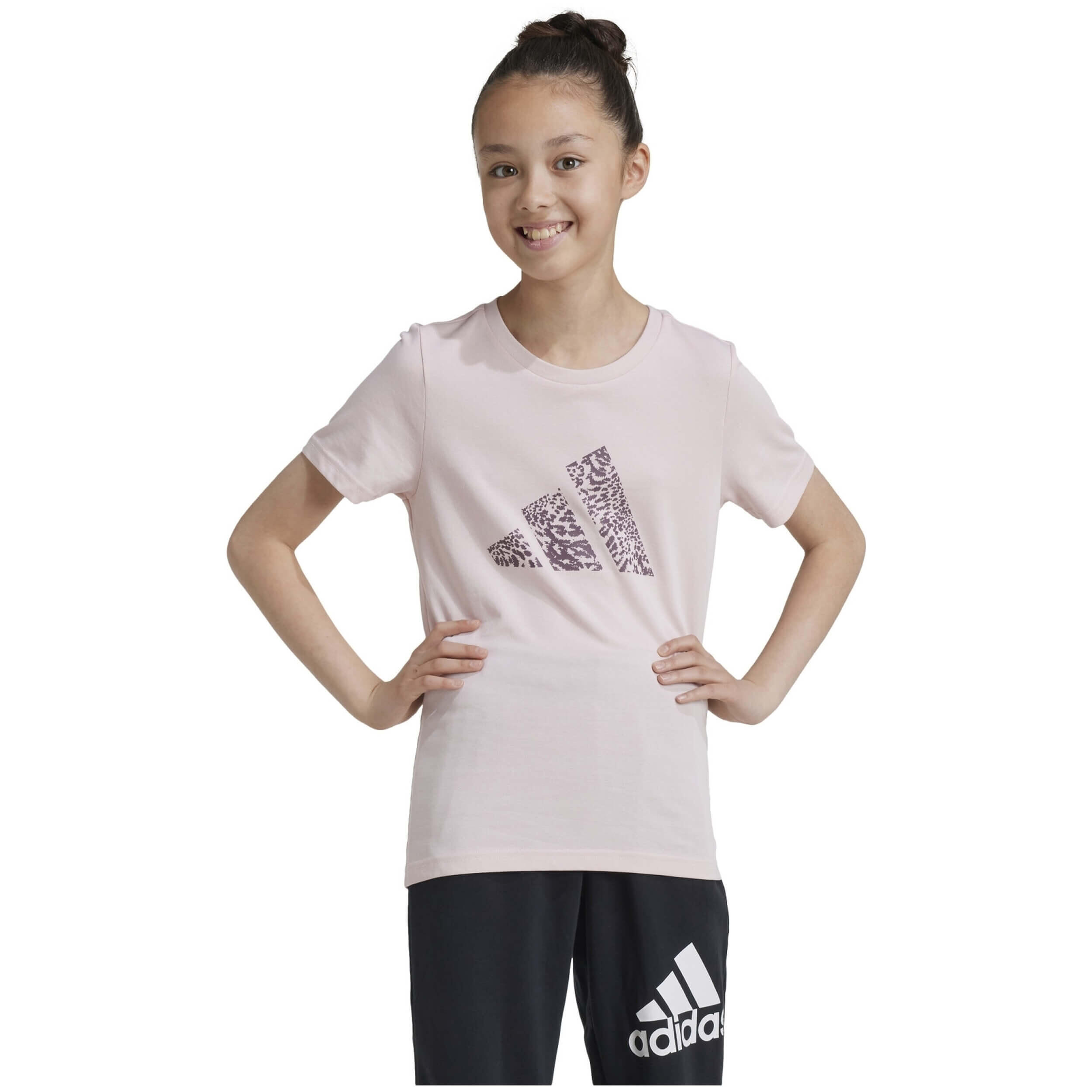 Adidas - T-shirt Adidas Modèle Je0441 Pour Filles - T-shirt Manches Courtes - Rose - Decathlon