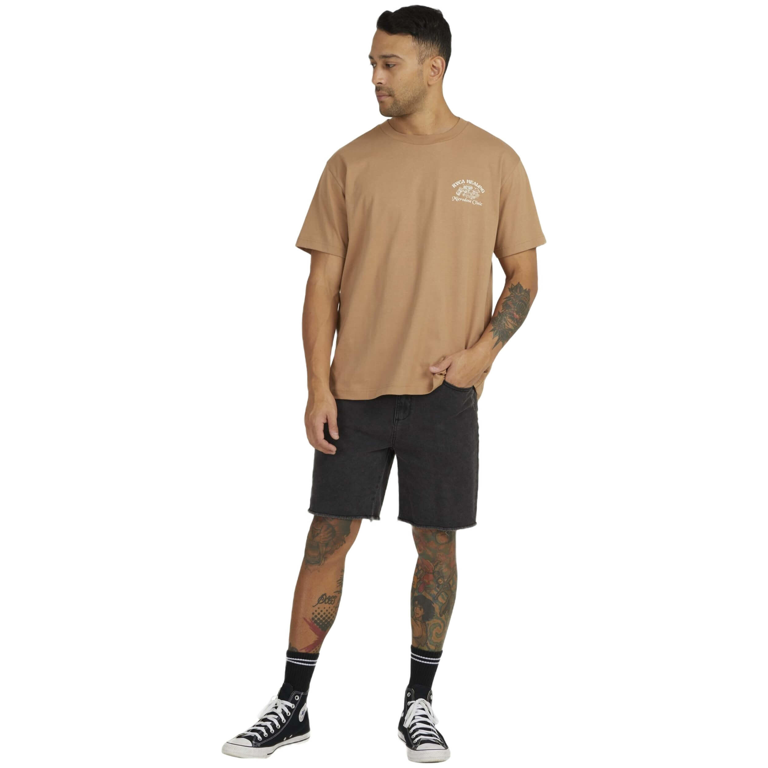 T-shirt Rvca modèle UVYZT00431-CLQ0 pour homme 5/6