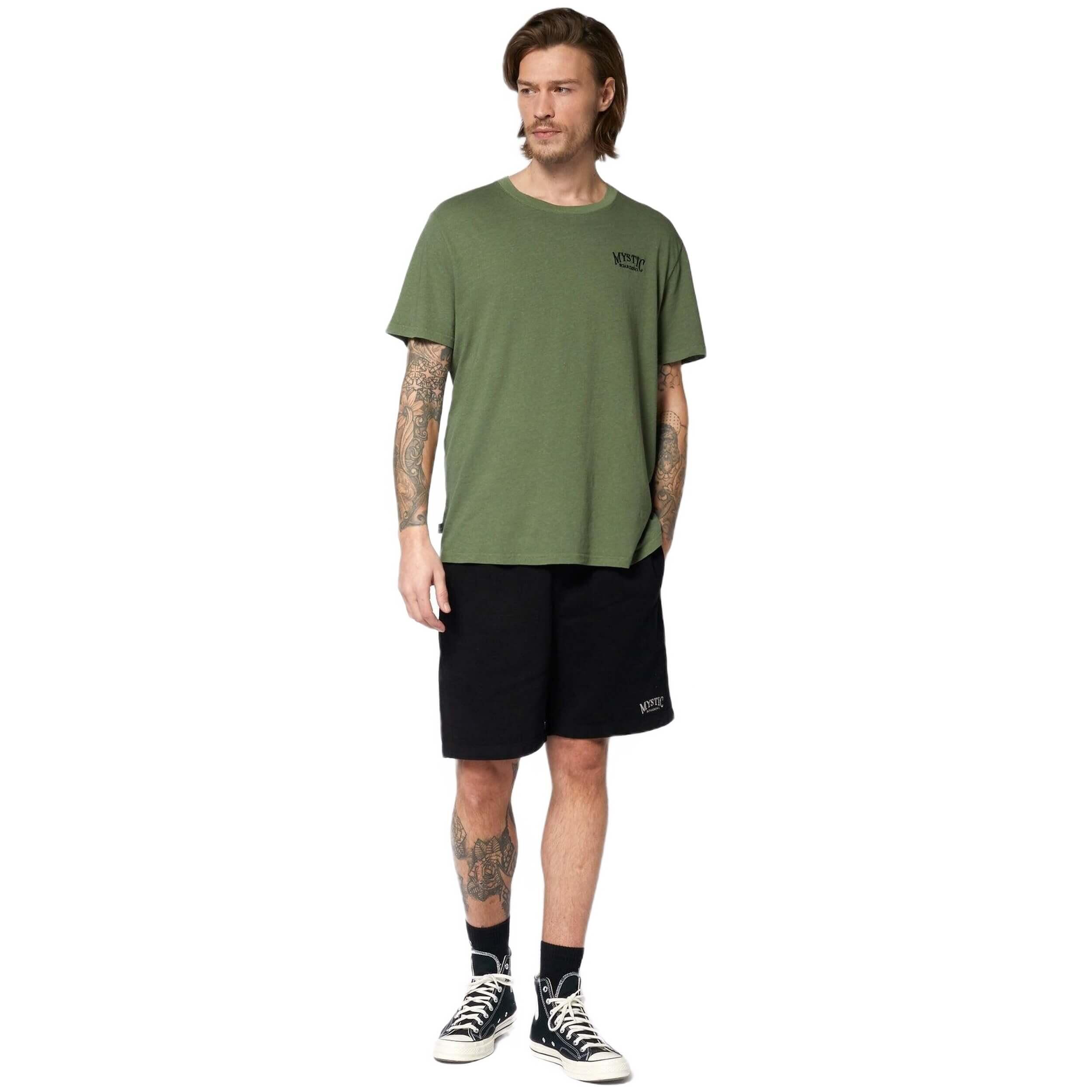 Mystic - T-shirt Mystic Modèle 35105230152-643 Pour Homme - T-shirt Manches Courtes - Vert - Decathlon