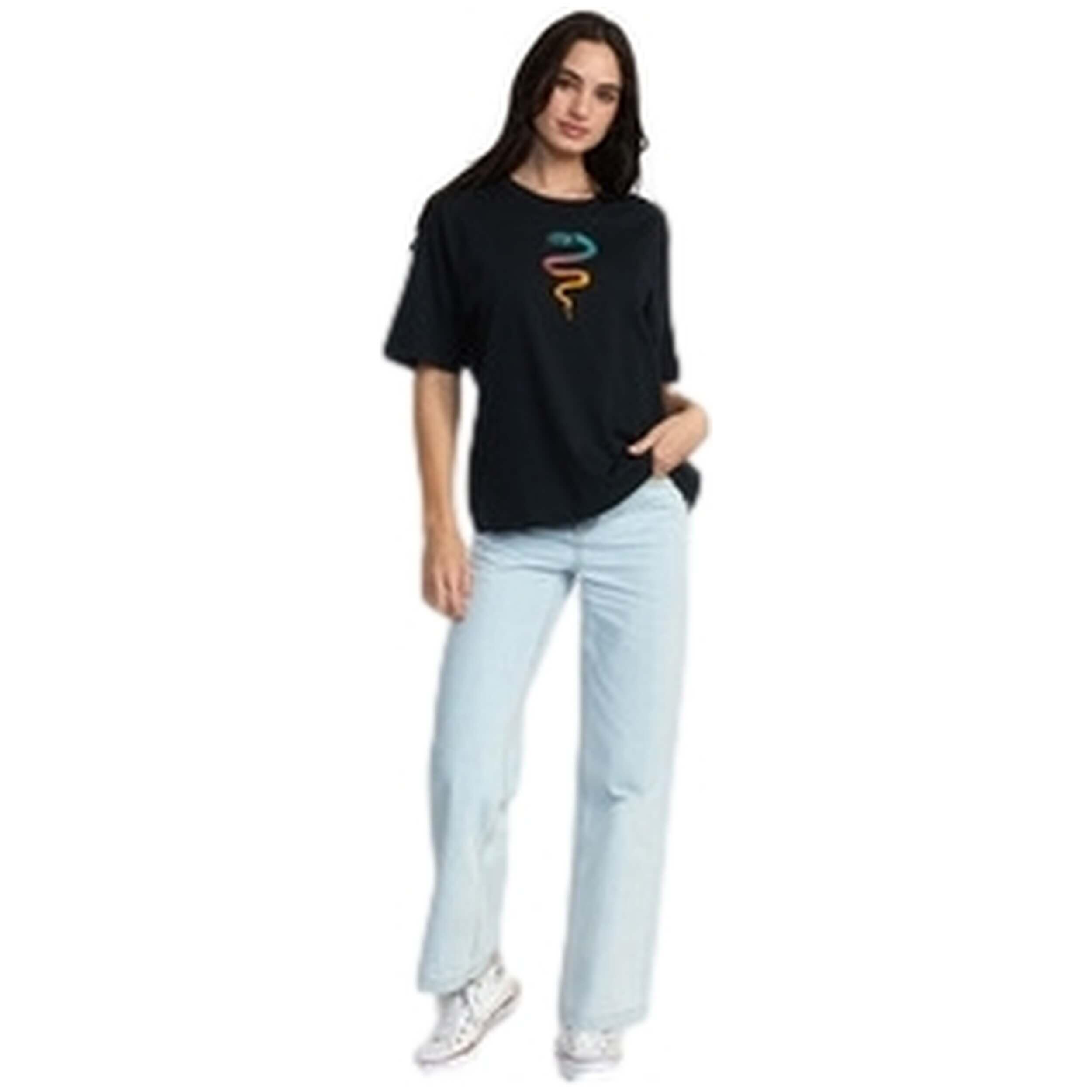 T-shirt Rvca modèle AVJZT00858-RVB pour femmes 4/5