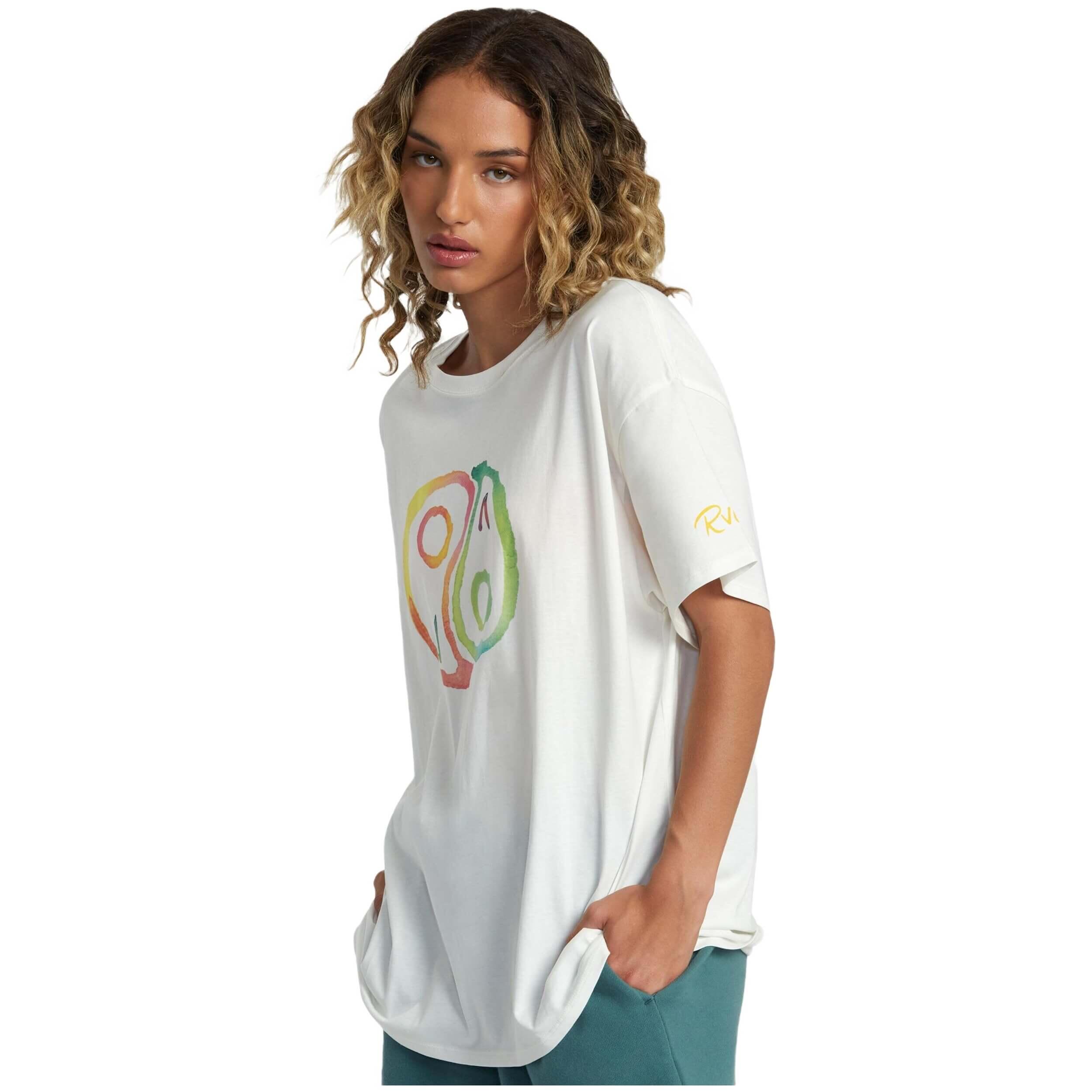T-shirt Rvca modelo AVJZT00773-VWT para mulheres 2/7