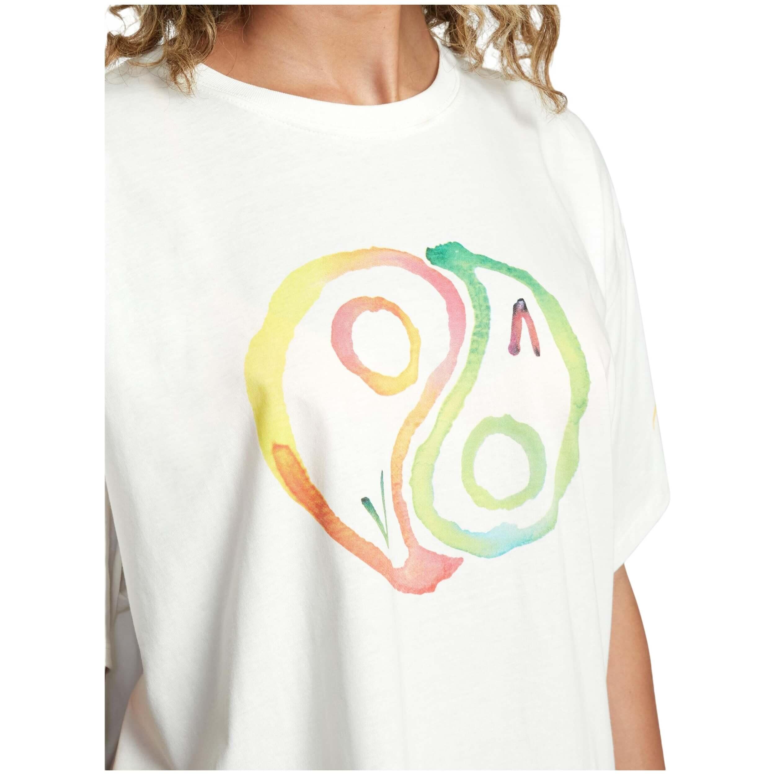 T-shirt Rvca modelo AVJZT00773-VWT para mulheres 7/7