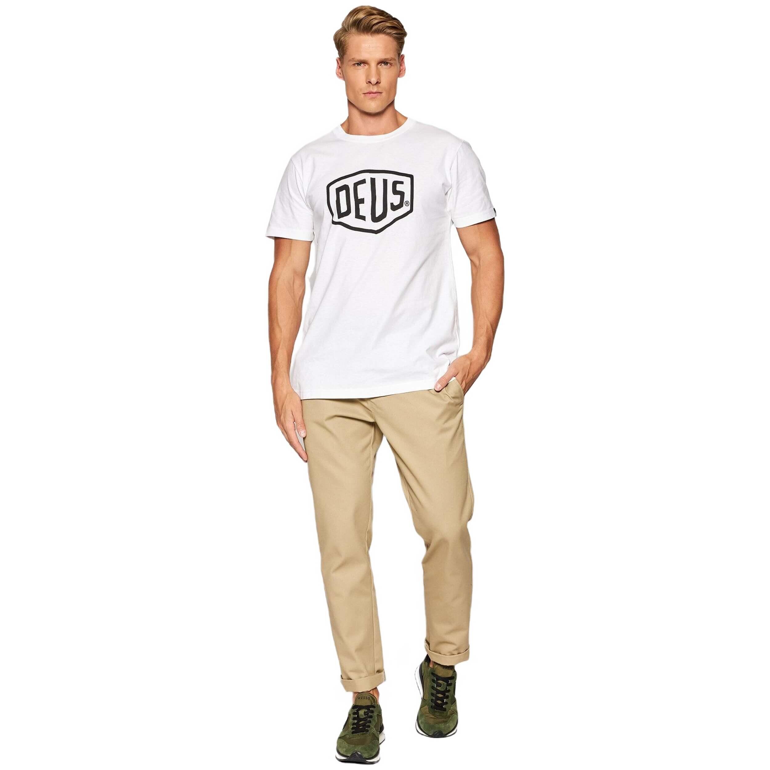Maglia a maniche corte Deus ex machina modello DMW41808-WHT per uomini 3/5