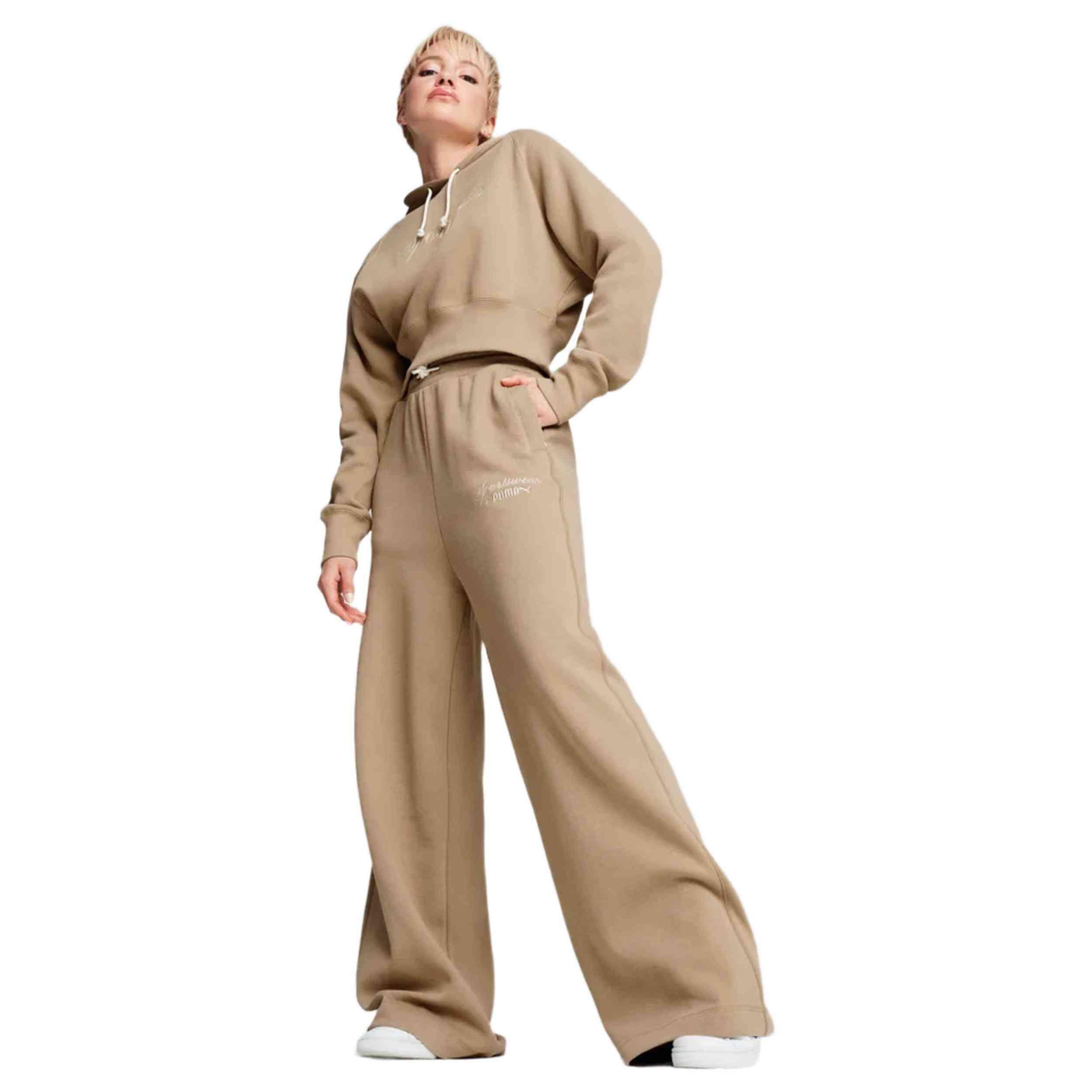 Pantalon long Puma Classics+ Relaxed pour femmes 3/5