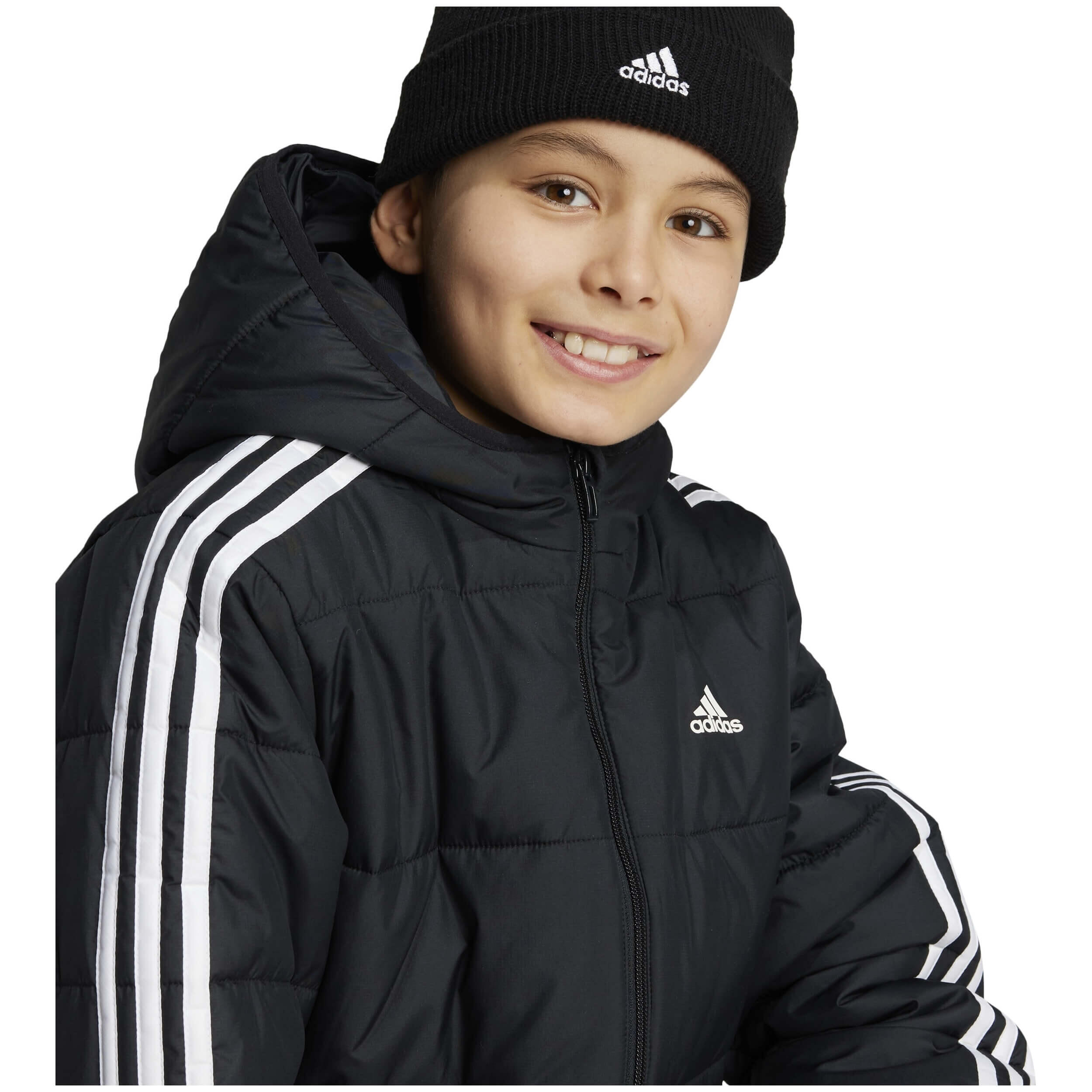 Casaco Adidas Essentials 3 Stripes para crianças unissex 3/3