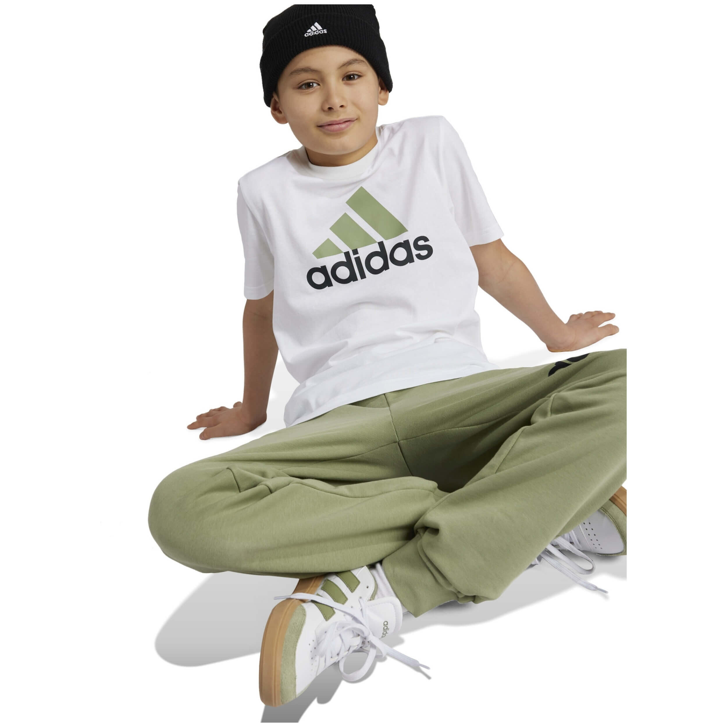 Maglia a maniche corte Adidas Essentials 2 Big Logo per ragazzi 2/4