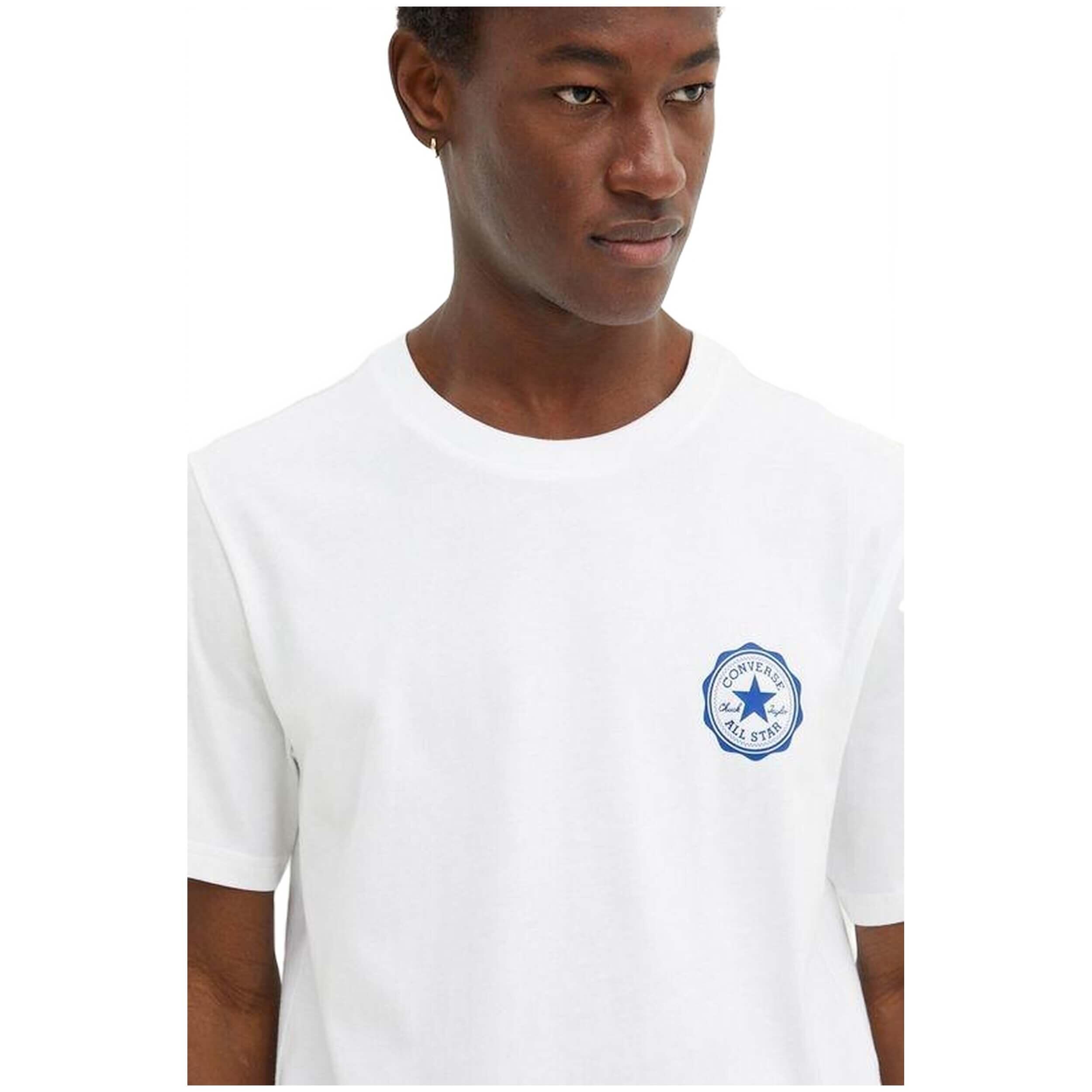 Kurzarmshirt Converse Modell 10026700-A02 für männer 3/4