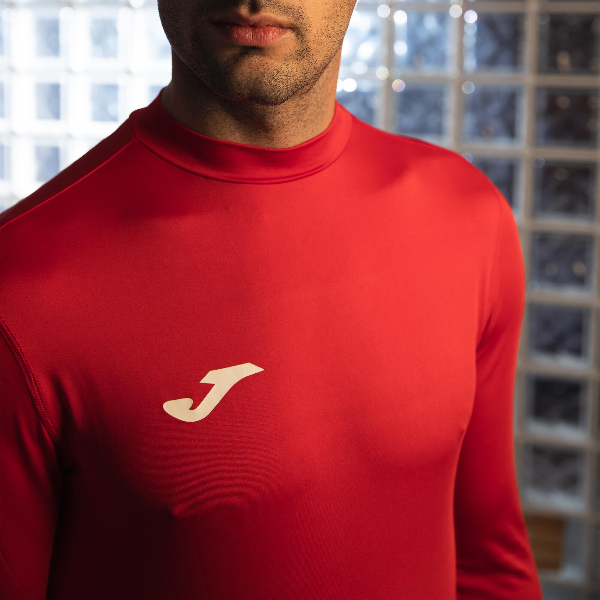 T-Shirt Manga Comprida Fitness Criança Joma Brama Academy Vermelho 2/5