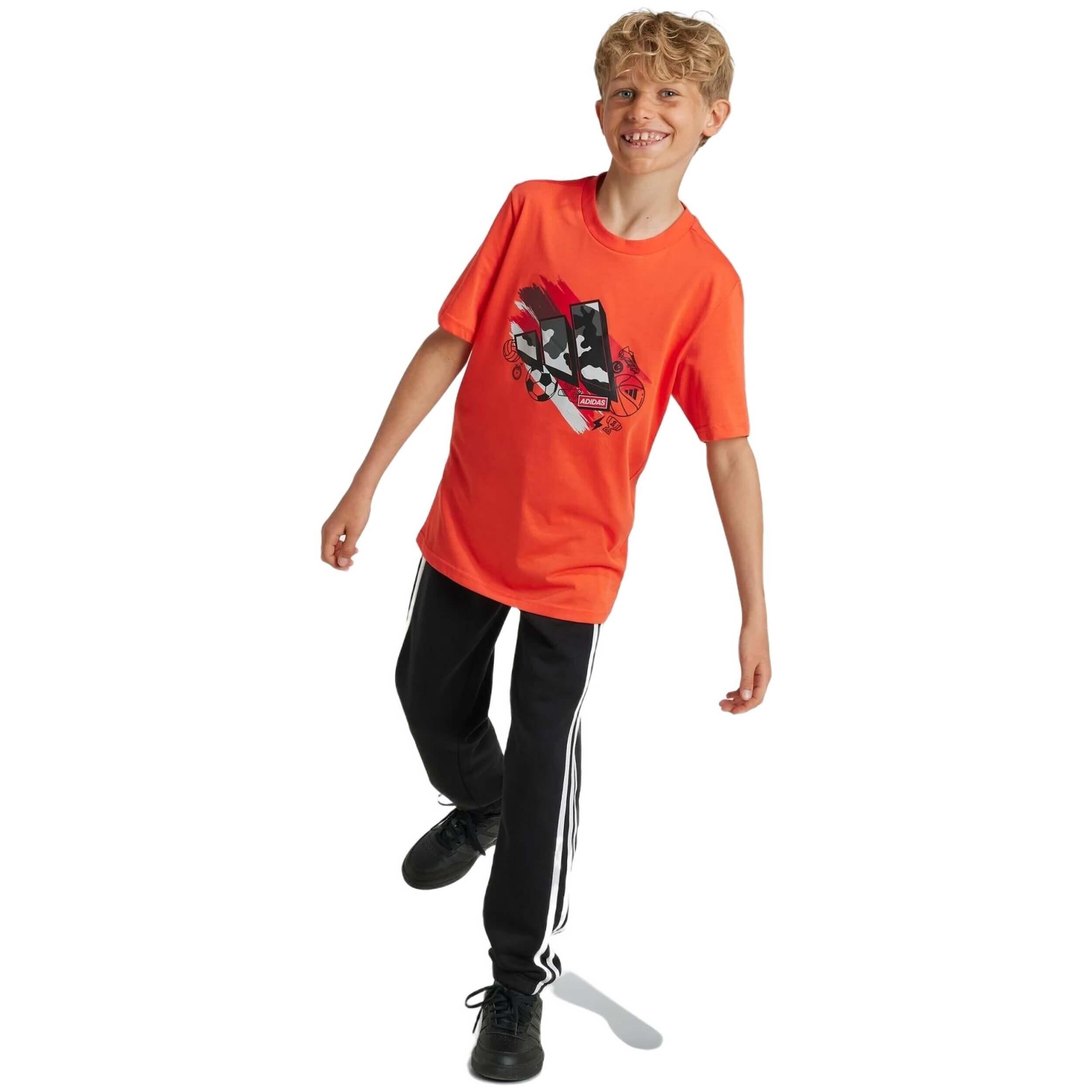 Maglia a maniche corte Adidas modello IW2488 per unisex ragazzi 3/5