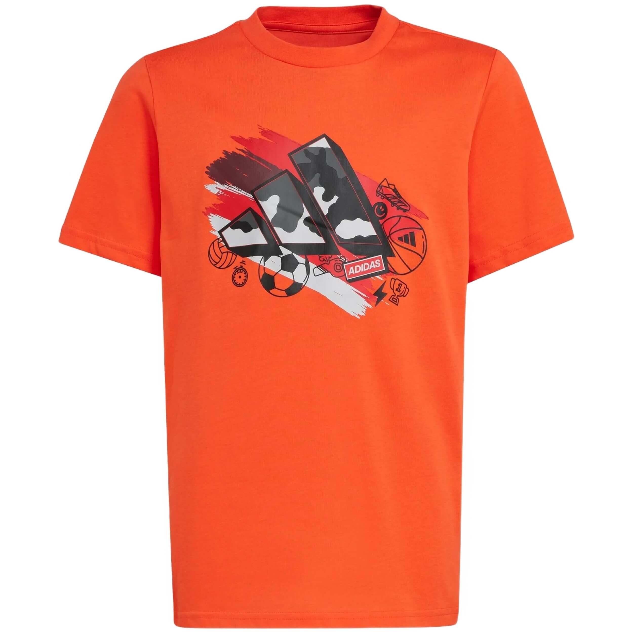 Maglia a maniche corte Adidas modello IW2488 per unisex ragazzi 4/5