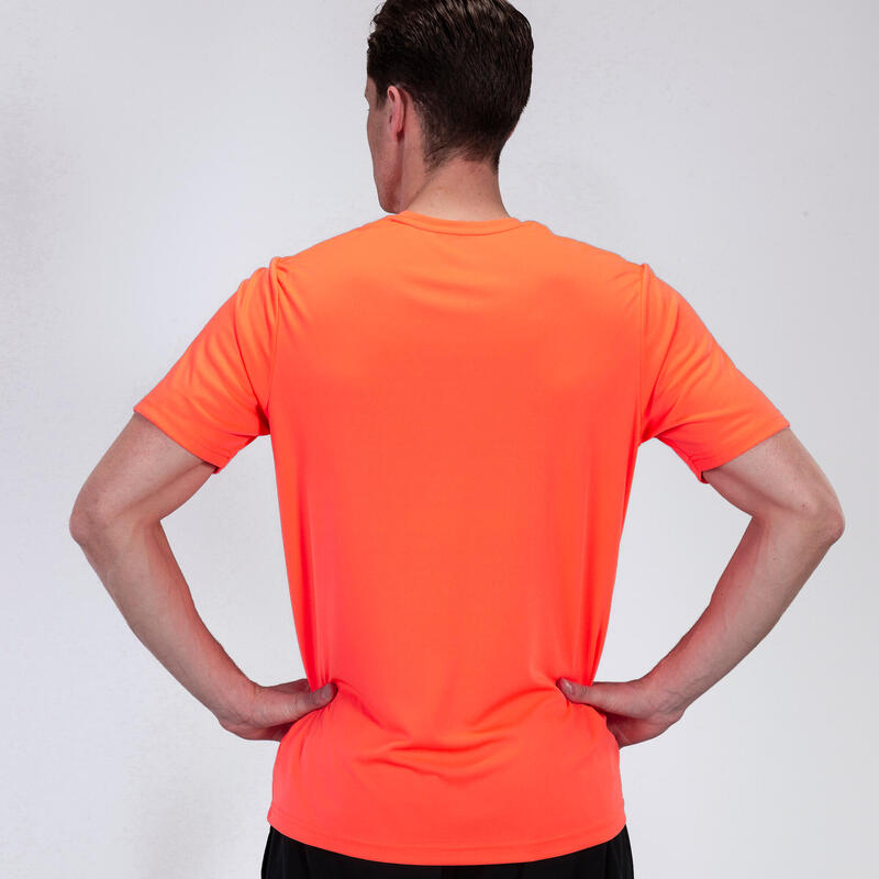 T-Shirt Manga Curta Futebol Homem Joma Combi Coral Fluor