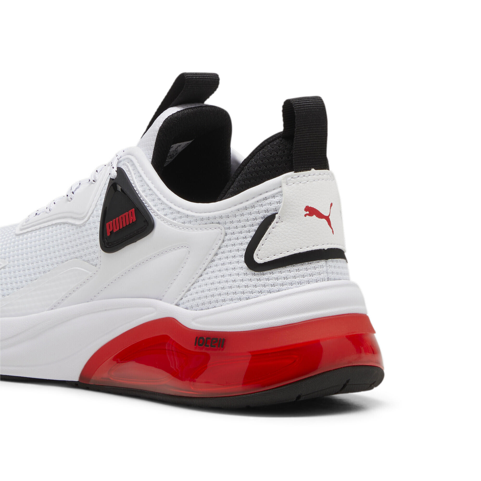 Scarpe da running Cell Thrill unisex PUMA White Black For All Time Red 4/7