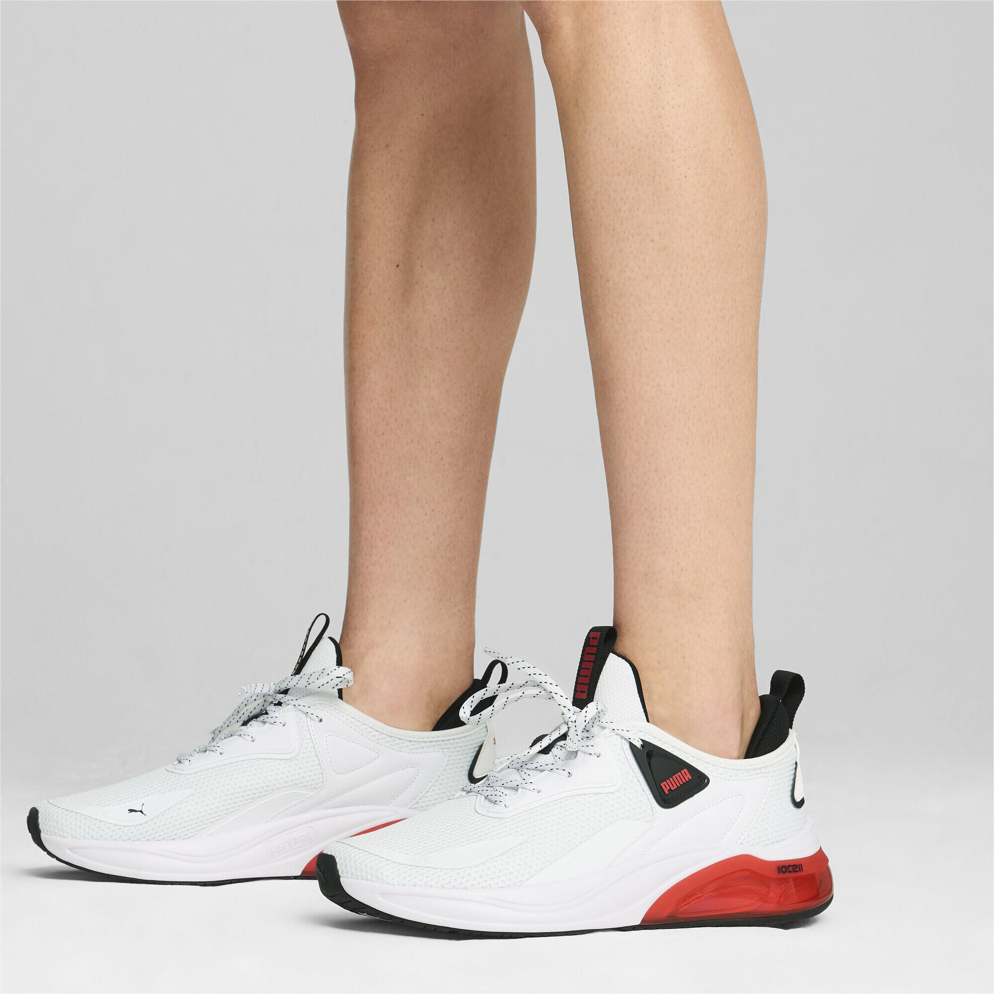 Scarpe da running Cell Thrill unisex PUMA White Black For All Time Red 2/7