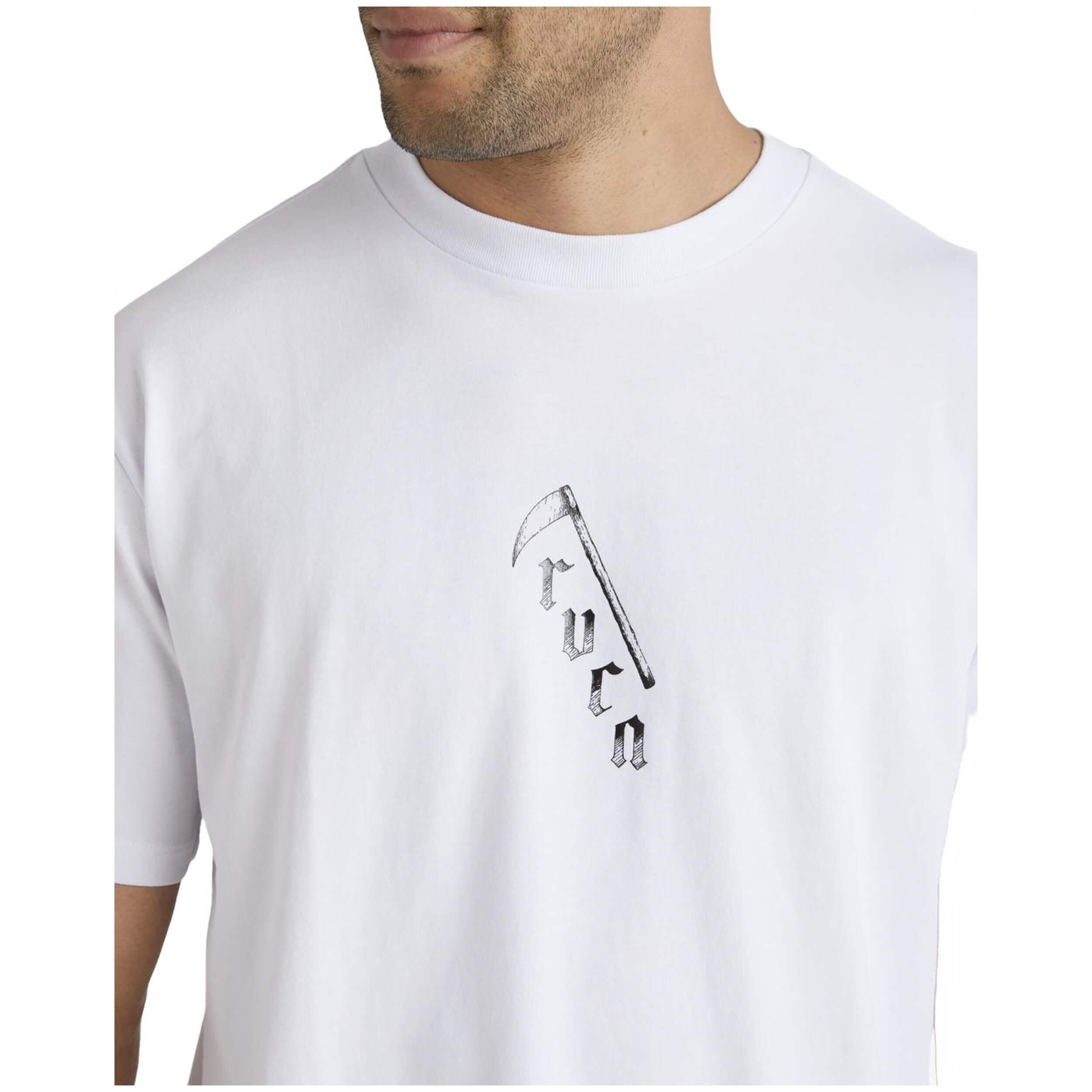 T-shirt Rvca modèle UVYZT00797-WHT pour homme 3/5