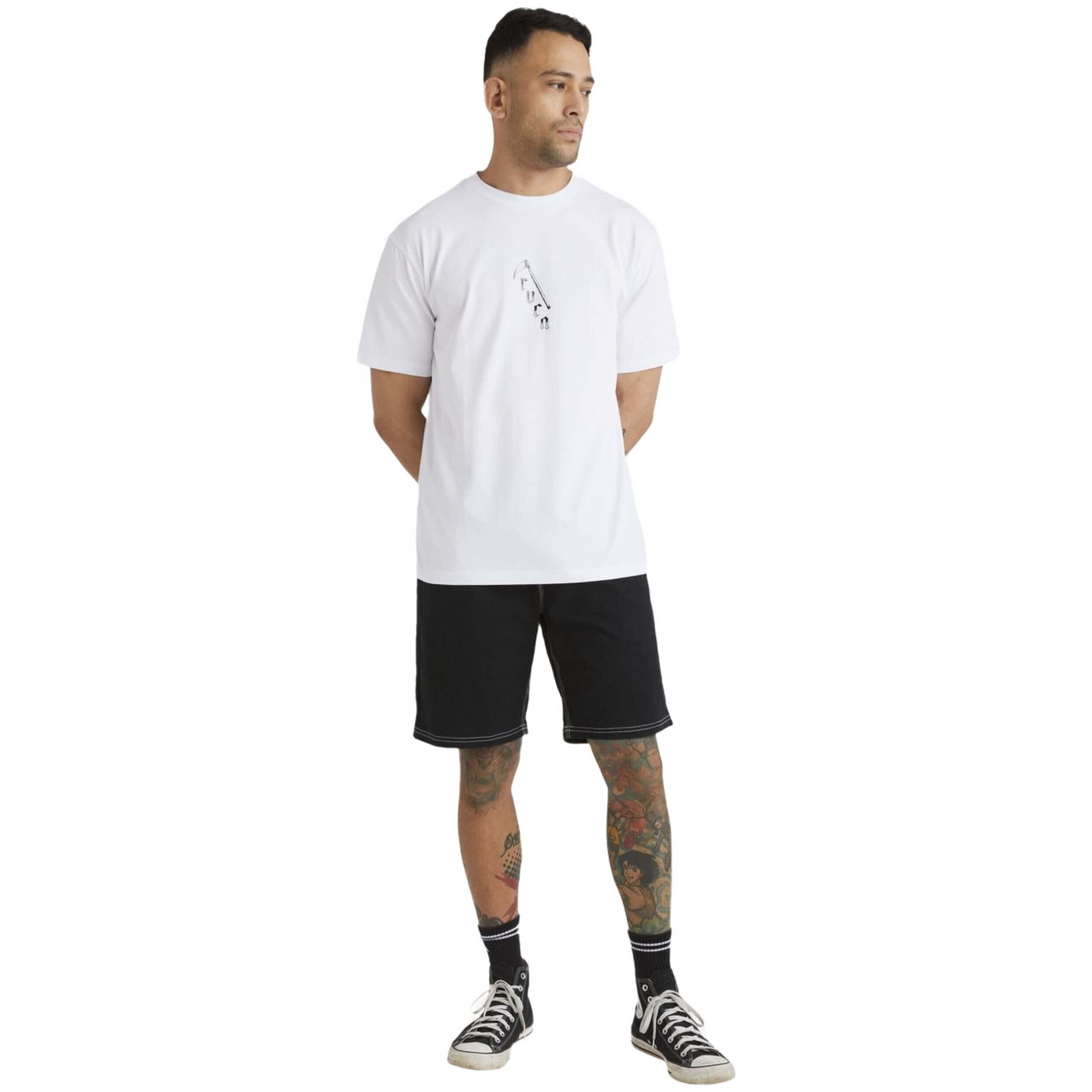 T-shirt Rvca modèle UVYZT00797-WHT pour homme 5/5