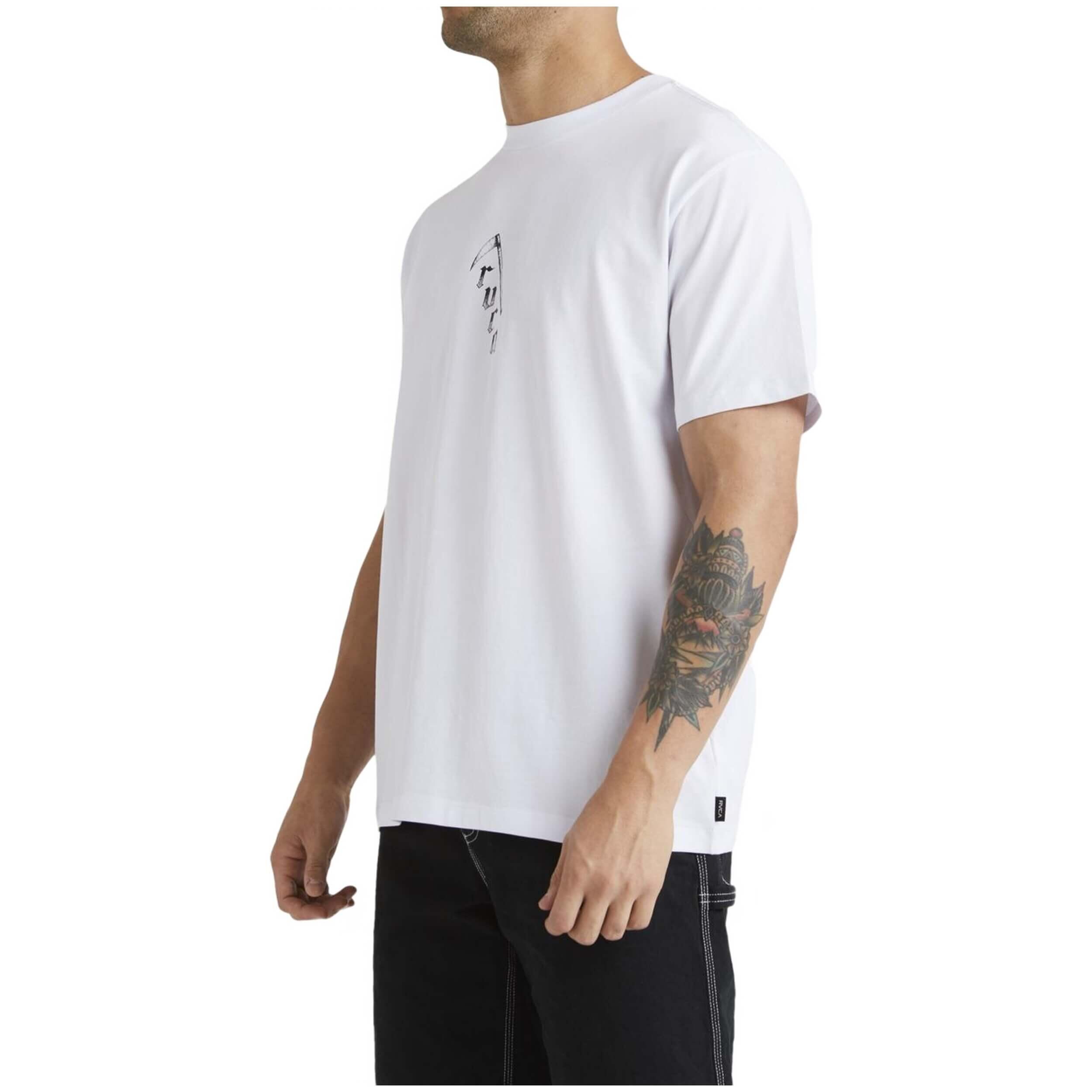 T-shirt Rvca modèle UVYZT00797-WHT pour homme 4/5