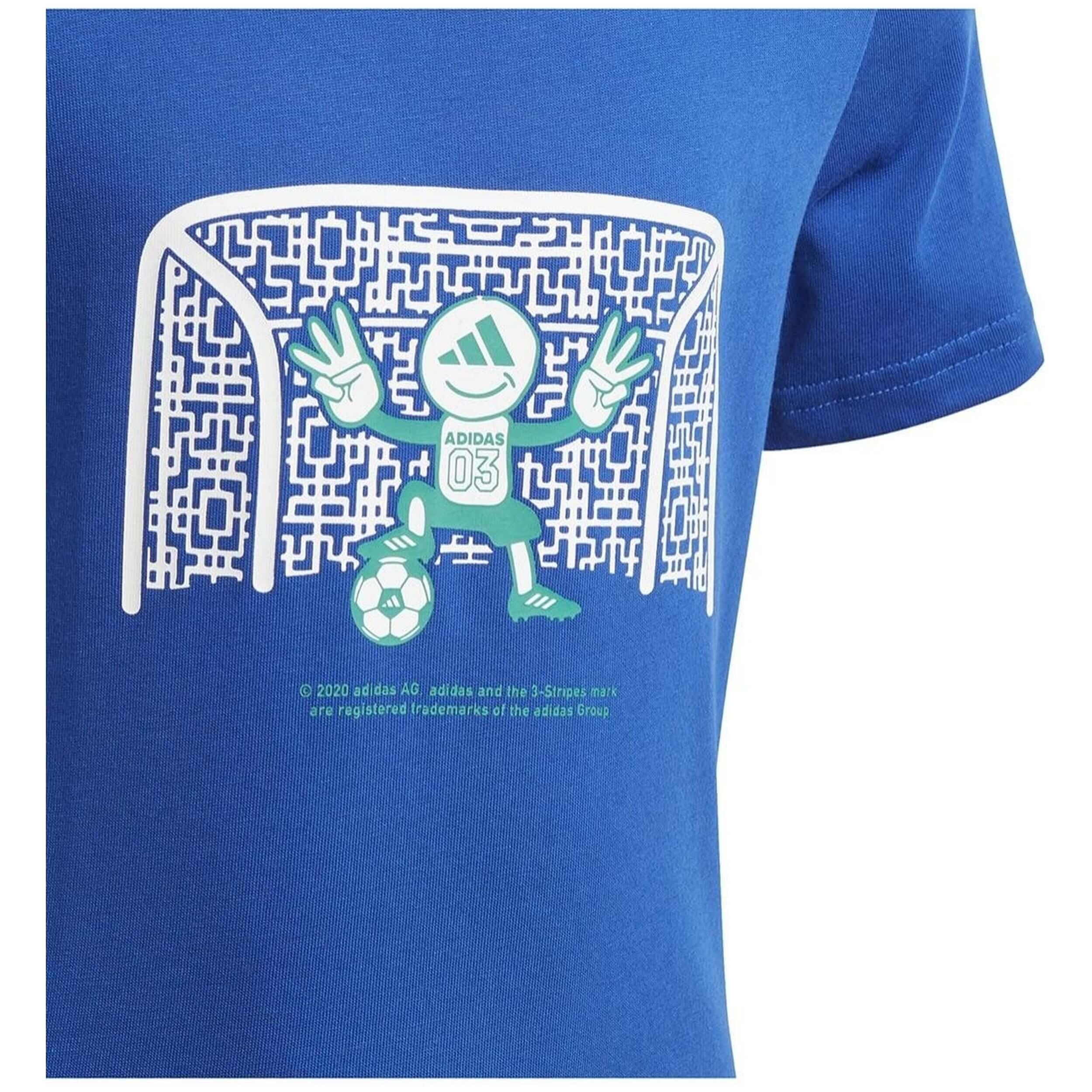 Maglia a maniche corte Adidas modello GG3592 per ragazzi 4/4