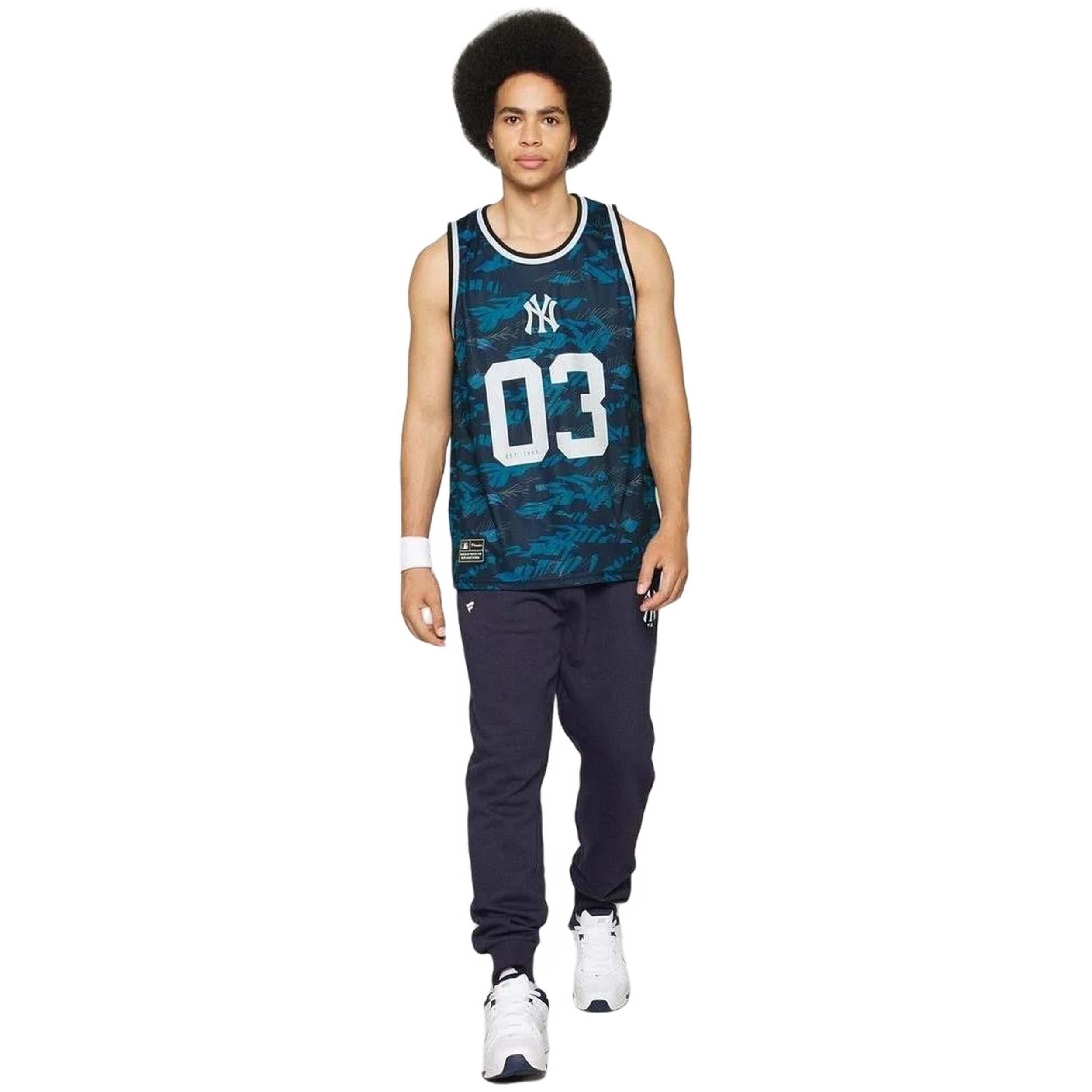 Camiseta de tirantes Fanatics modelo 3237M-BLUEMLTC para hombre 3/4