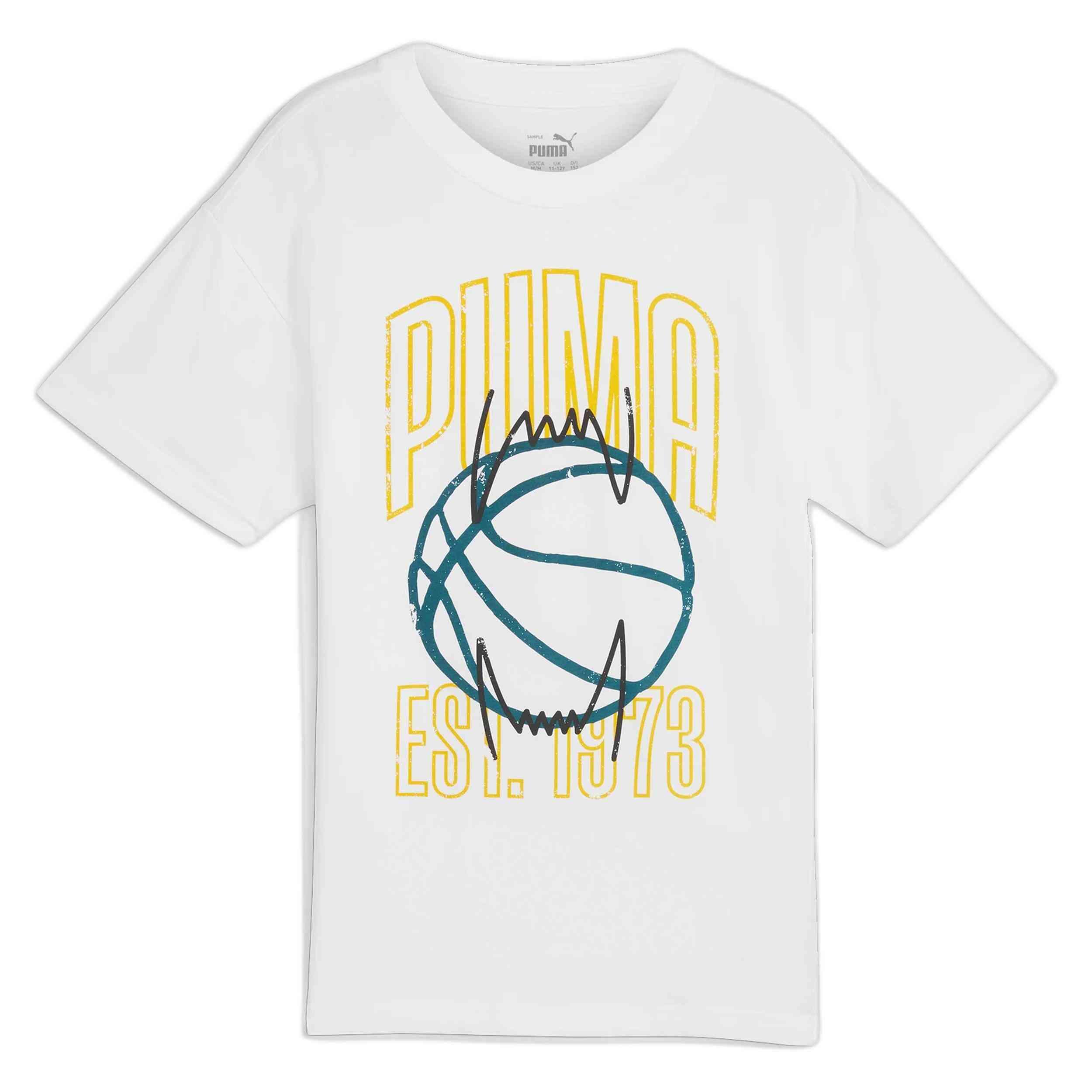 Camiseta de manga corta Puma modelo 628026-02 para niños 4/5