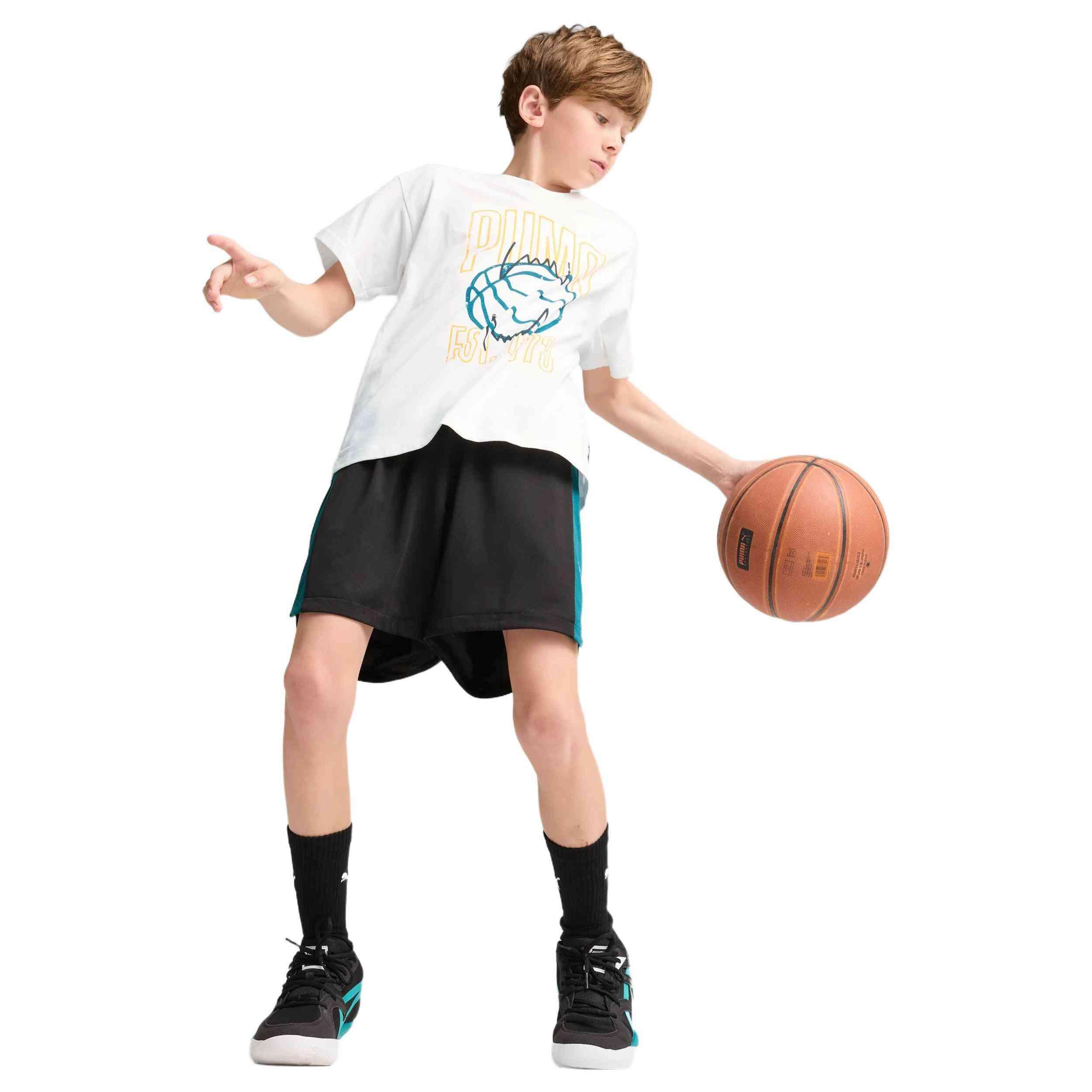 Camiseta de manga corta Puma modelo 628026-02 para niños 3/5