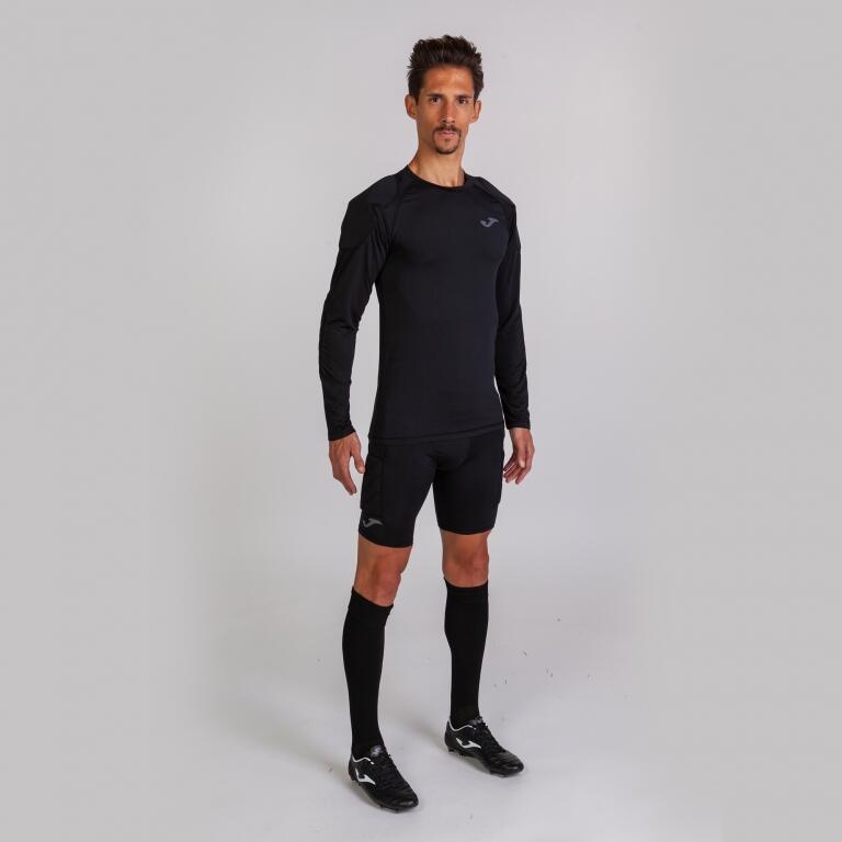 T-Shirt Manga Comprida Futebol Homem Joma Protec Preto 2/5