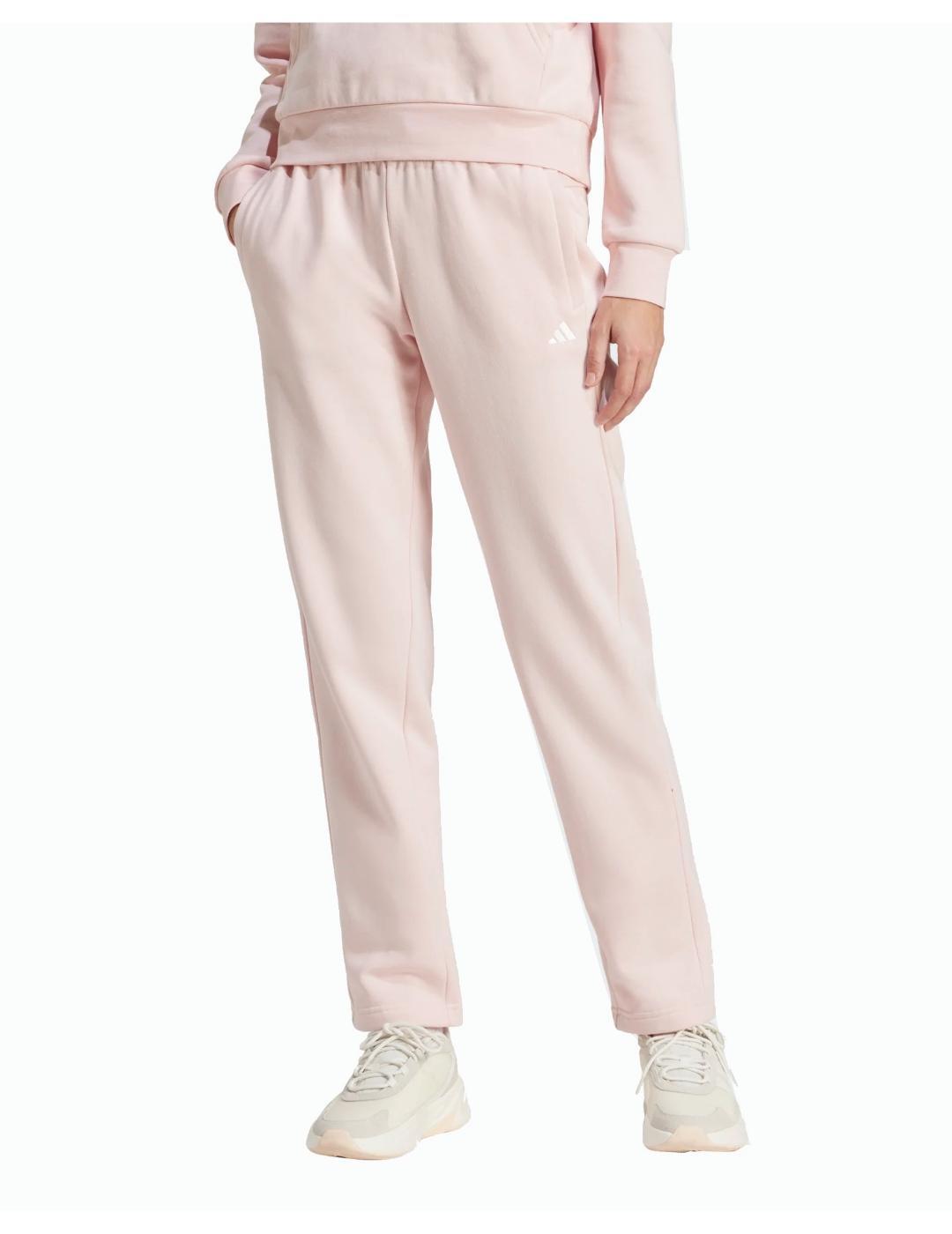 Pantaloni da donna Adidas Sl in pile rosa 1/5