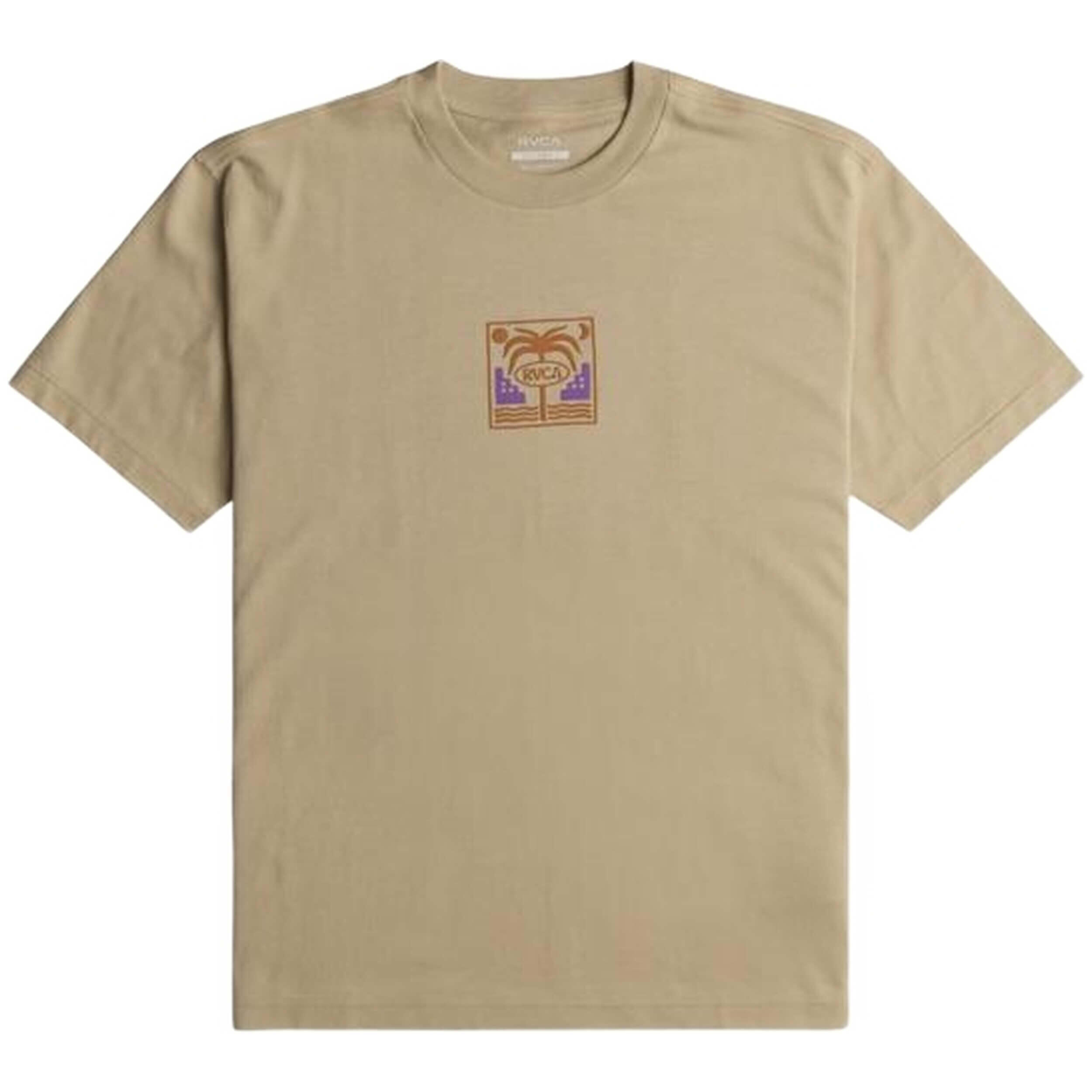 Rvca - T-shirt Rvca Morocco Palms Pour Homme - T-shirt Manches Courtes - Beige - Decathlon