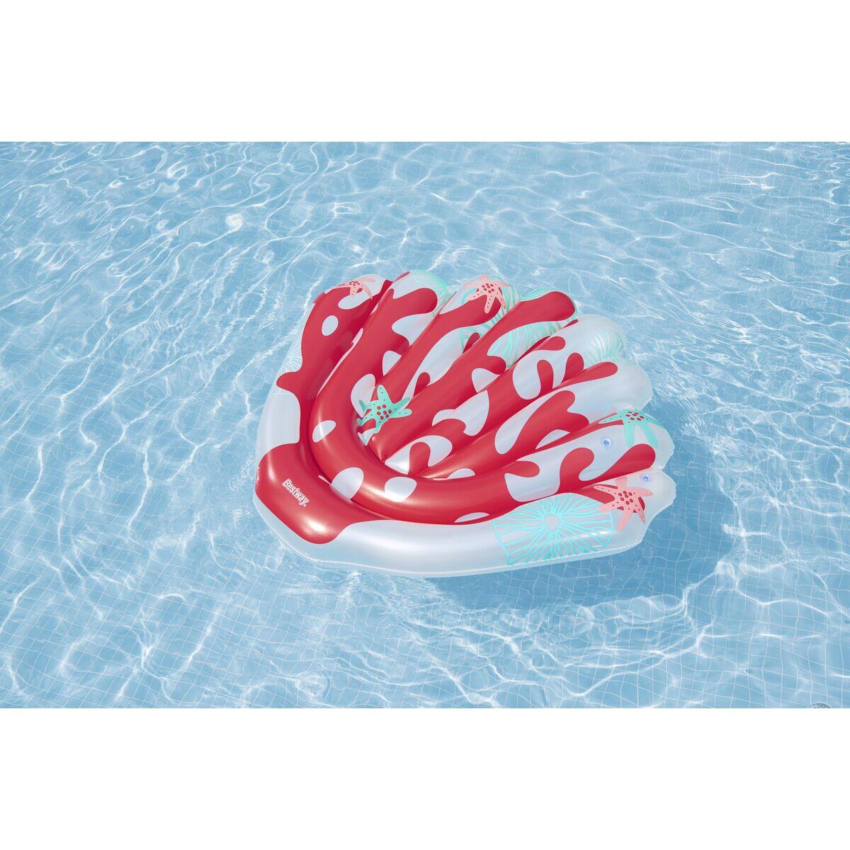 Colchoneta Inflável Coral 186x153 cm para Praia e Piscina 4/5
