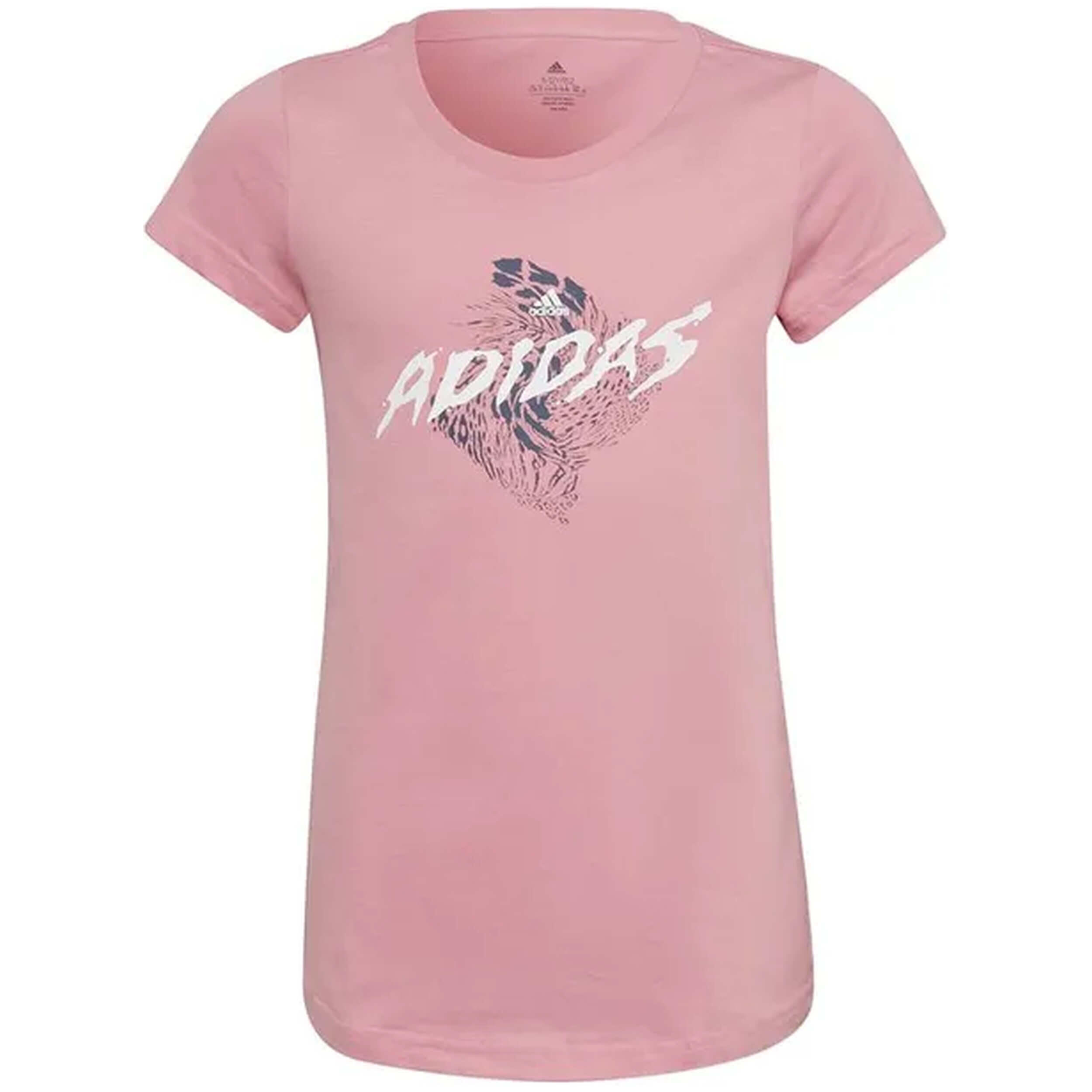 Adidas - T-shirt Adidas Modèle Hl1617 Pour Filles - T-shirt Manches Courtes - Rose - Decathlon
