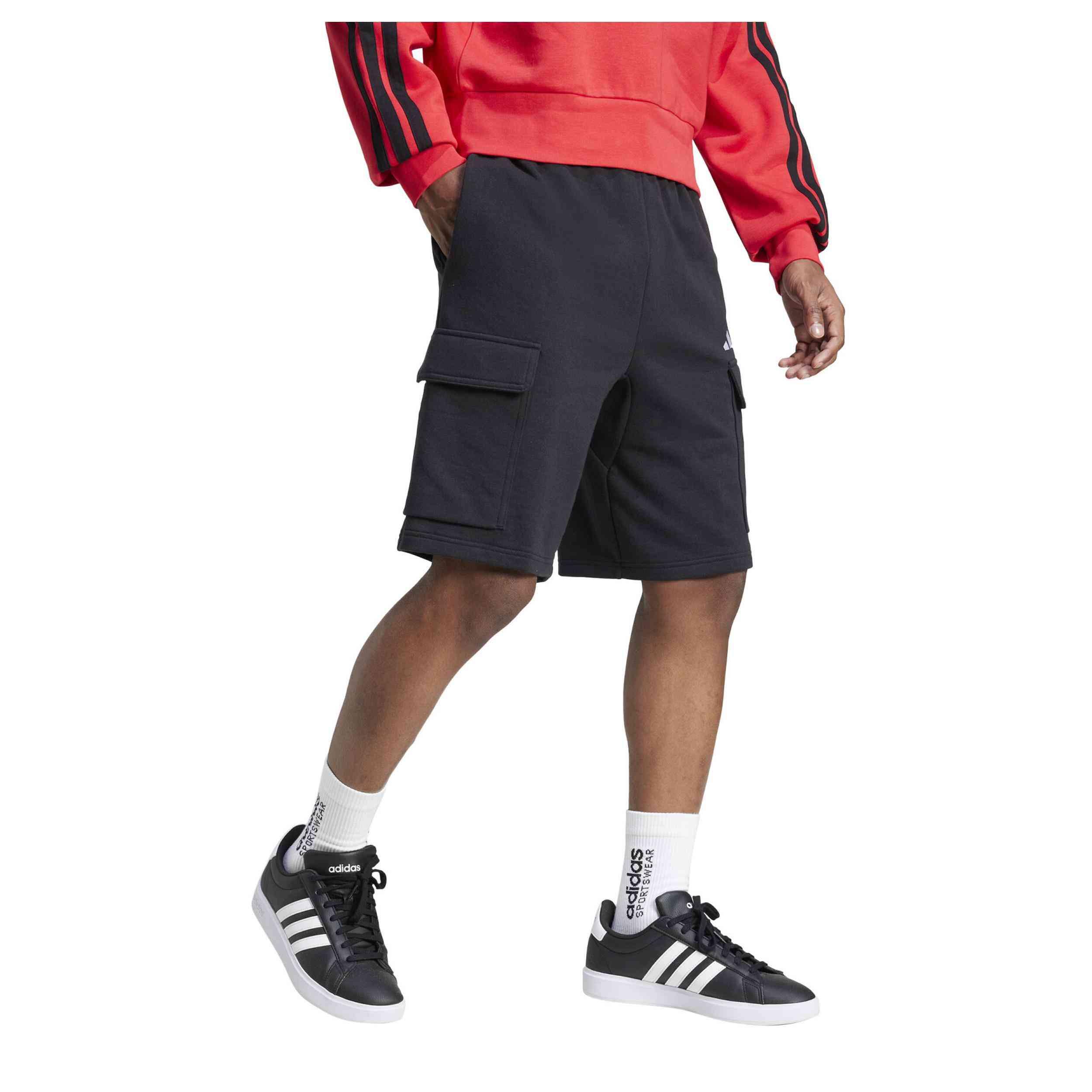 Pantaloncino uomo adidas performance essentials cargo - nero 5/5