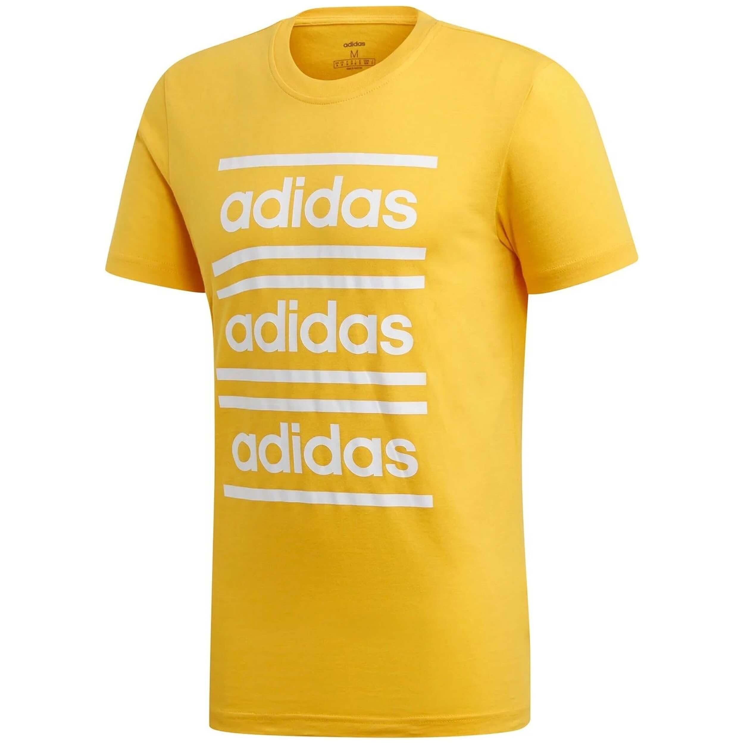 Adidas - T-shirt Adidas Modèle Ei5573 Pour Homme - T-shirt Manches Courtes - Jaune - Decathlon