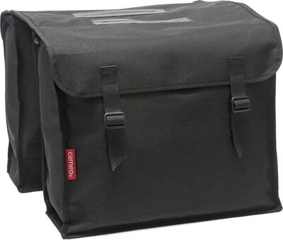 New looxs cameo dubbele fietstas - zwart - 30 liter