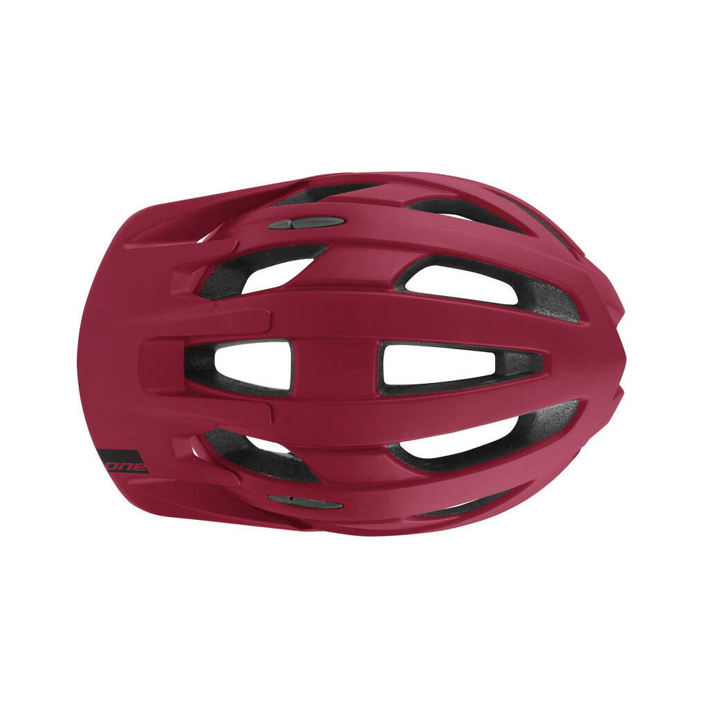 Trail Pro Fietshelm Verstelbaar Bordeaux/Zwart Maat 55-58 cm (M) 4/6